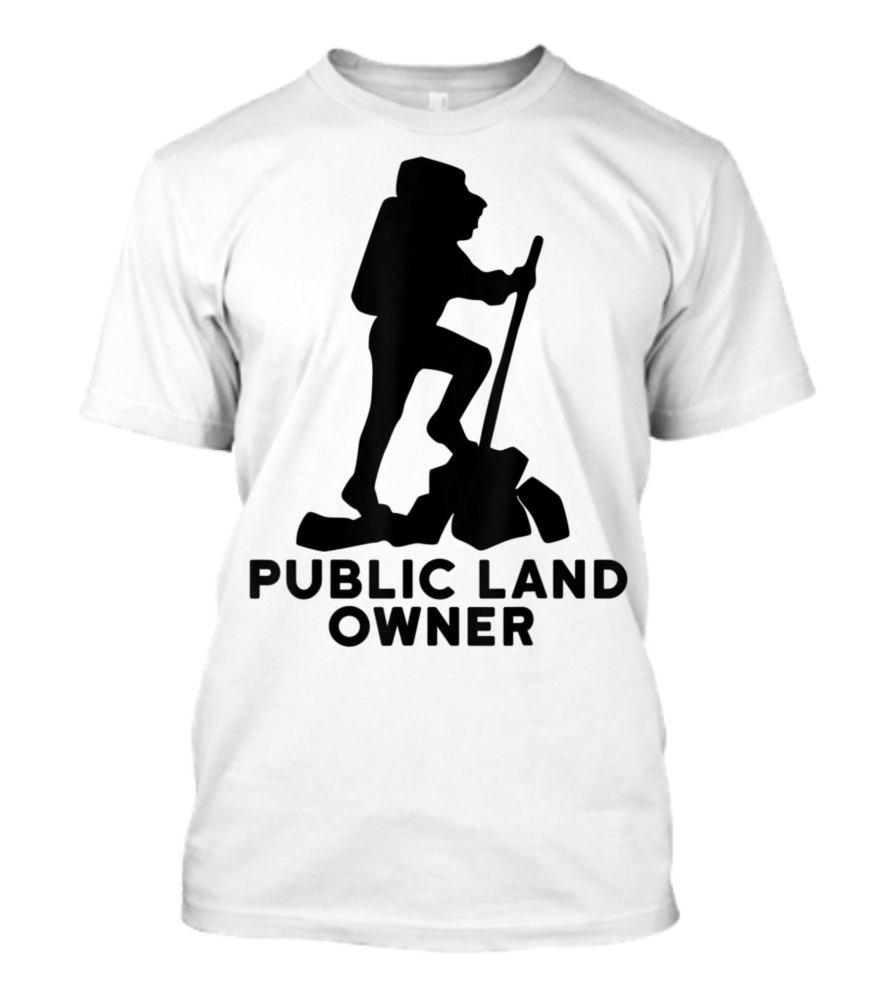 Hiking Public Land Owner Backpack Adventure T-Shirt