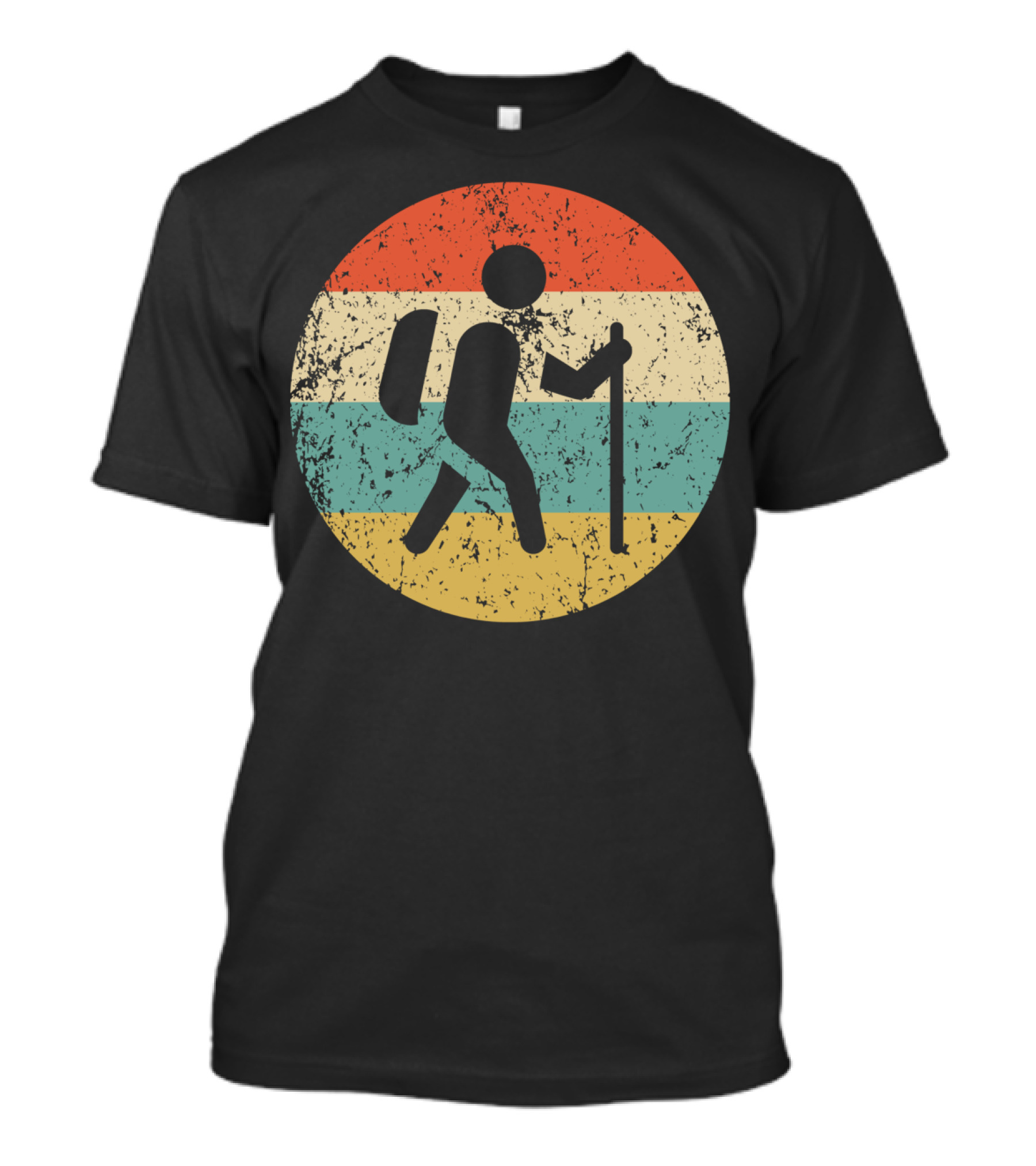 Retro Hiking Backpack Hiker T-Shirt