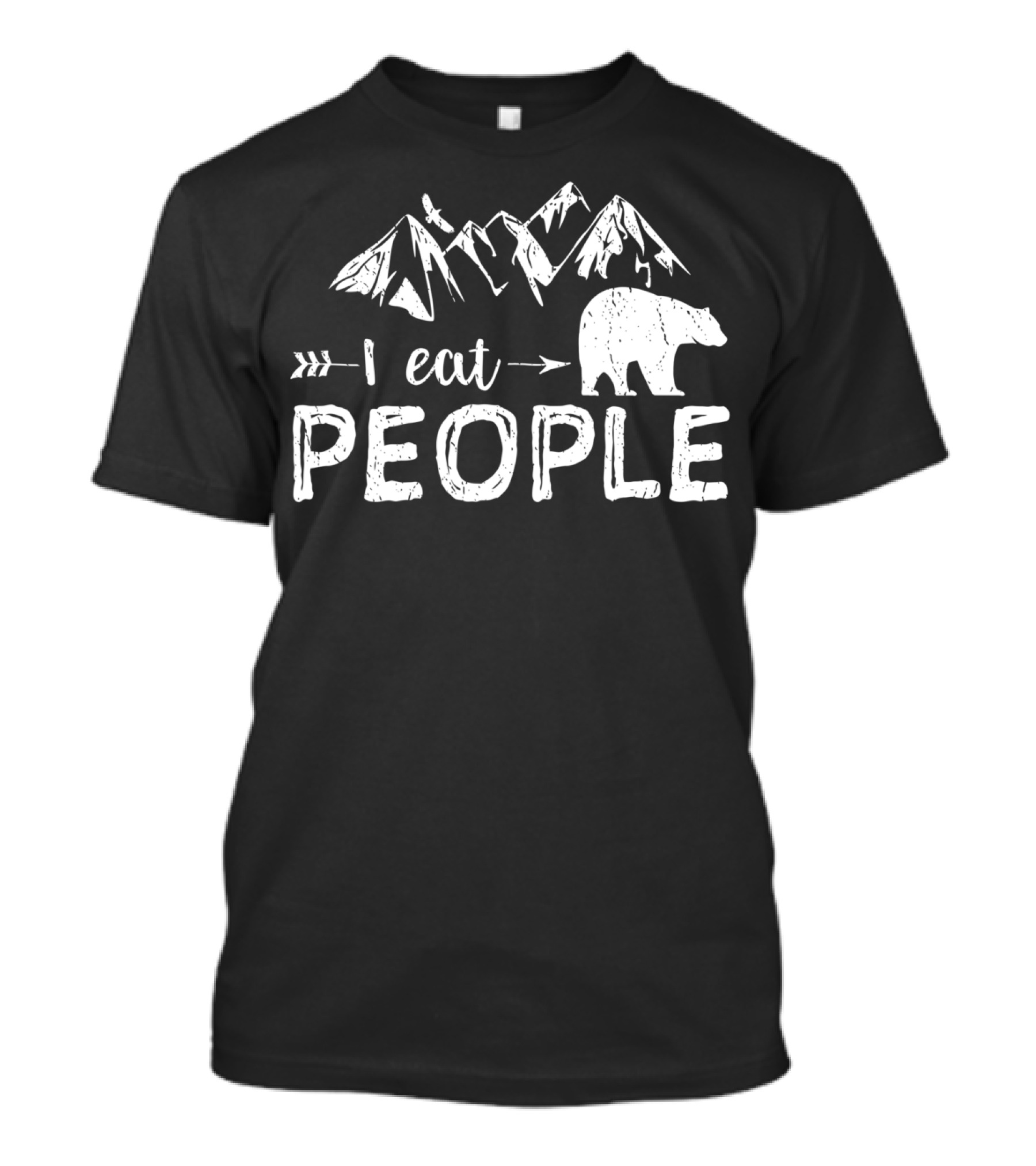 I Eat People Bear Mountains Hiking Camping Lover T-Shirt