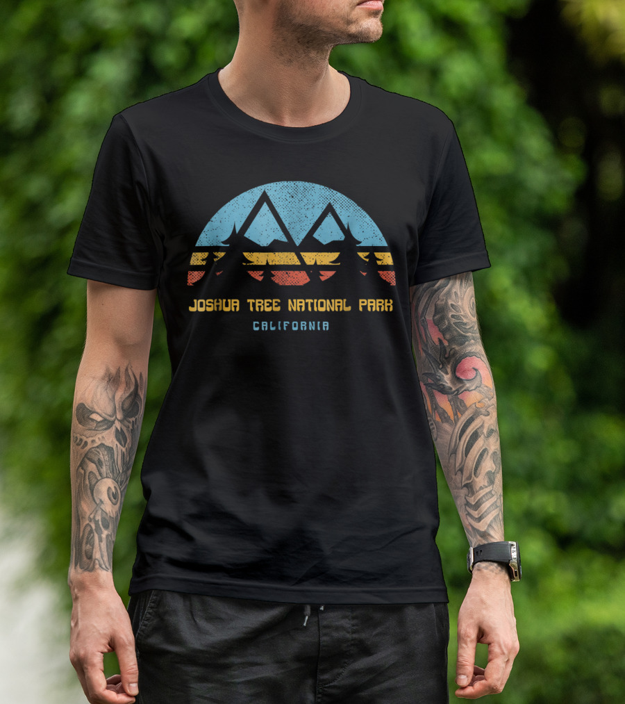 Joshua Tree National Park California Vintage Scenic Hiking T-Shirt