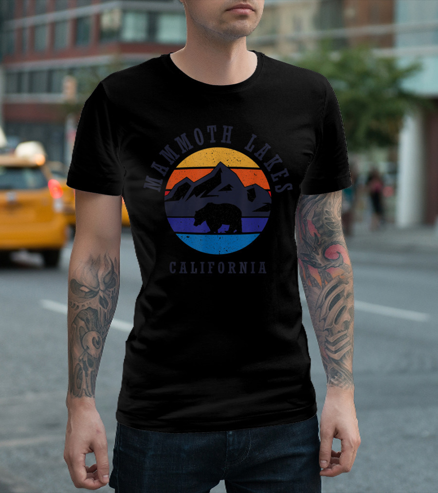 Mammoth Lakes California Summer Winter Hiking Bear Mountains T-Shirt
