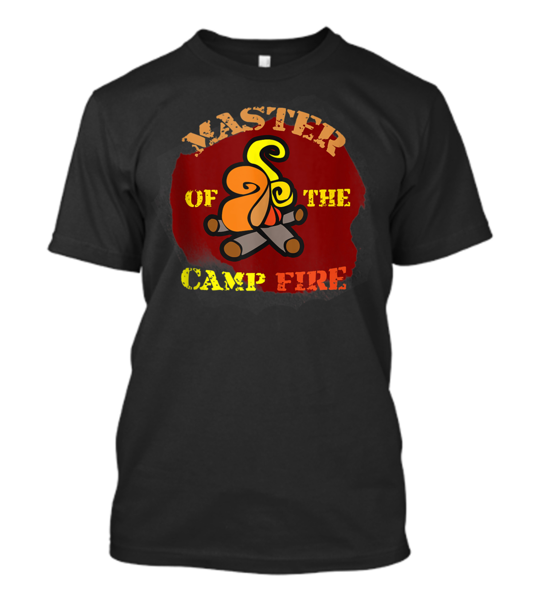 Master Of The Campfire Funny Cool Hiking Flames T-Shirt