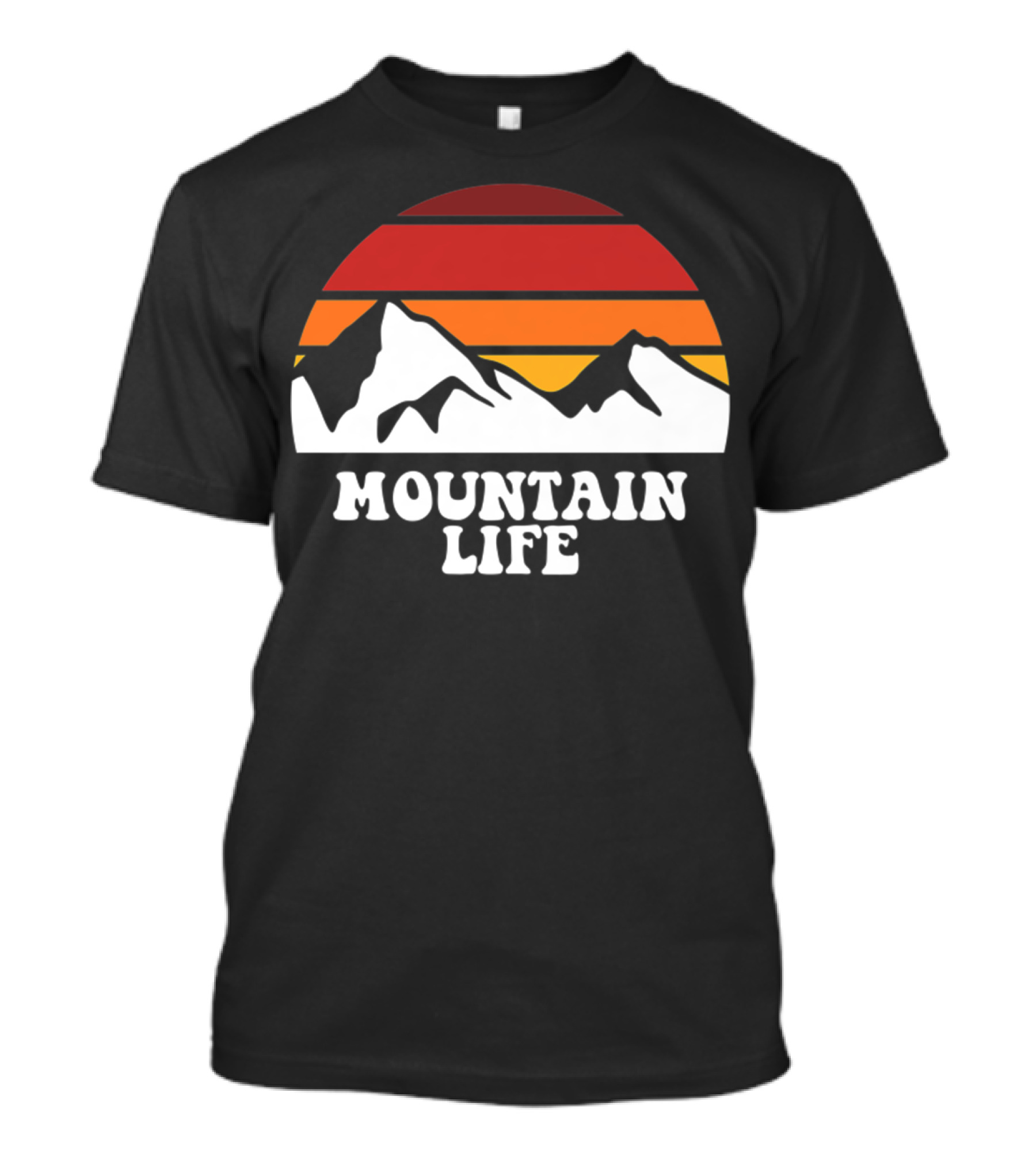 Mountain Life Sunset Keep It Simple Hiking T-Shirt