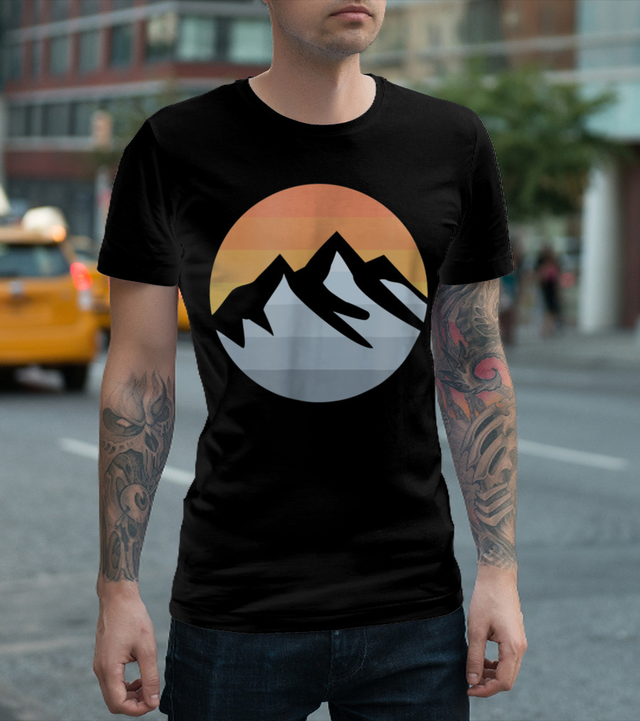 Mountain Sunset Hiking Adventure T-Shirt