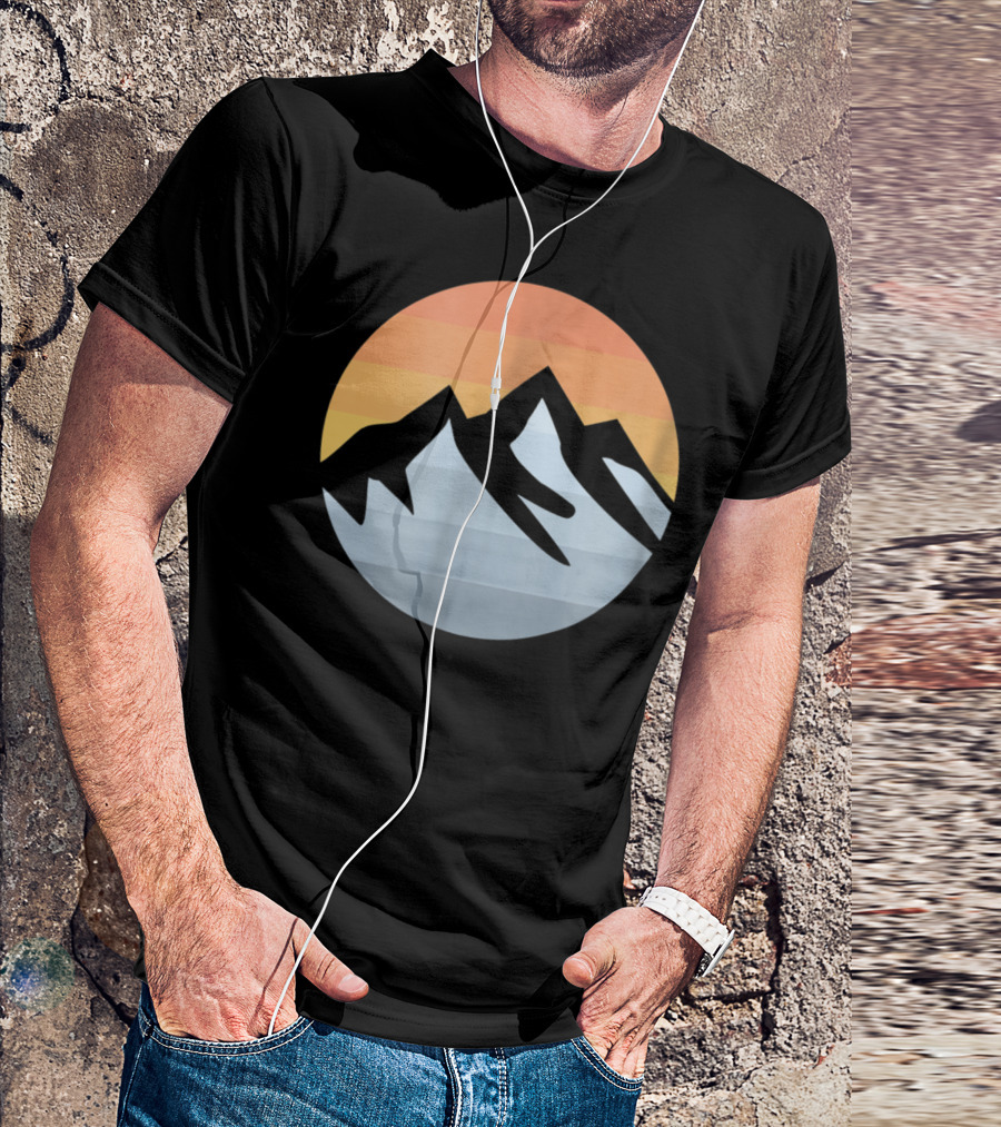 Mountain Sunset Hiking Adventure T-Shirt