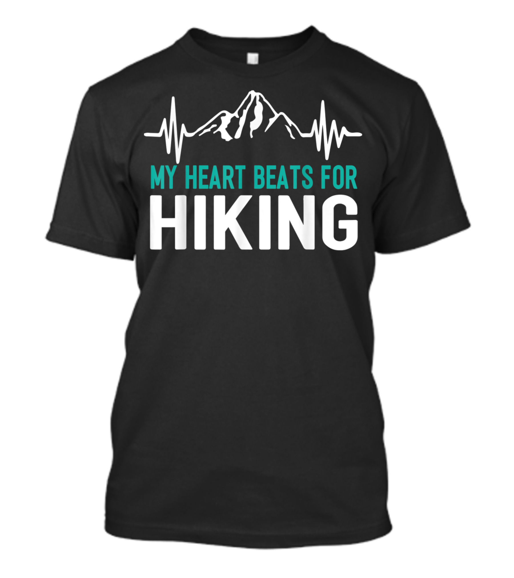 My Heart Beats For Hiking Mountain Pulse T-Shirt