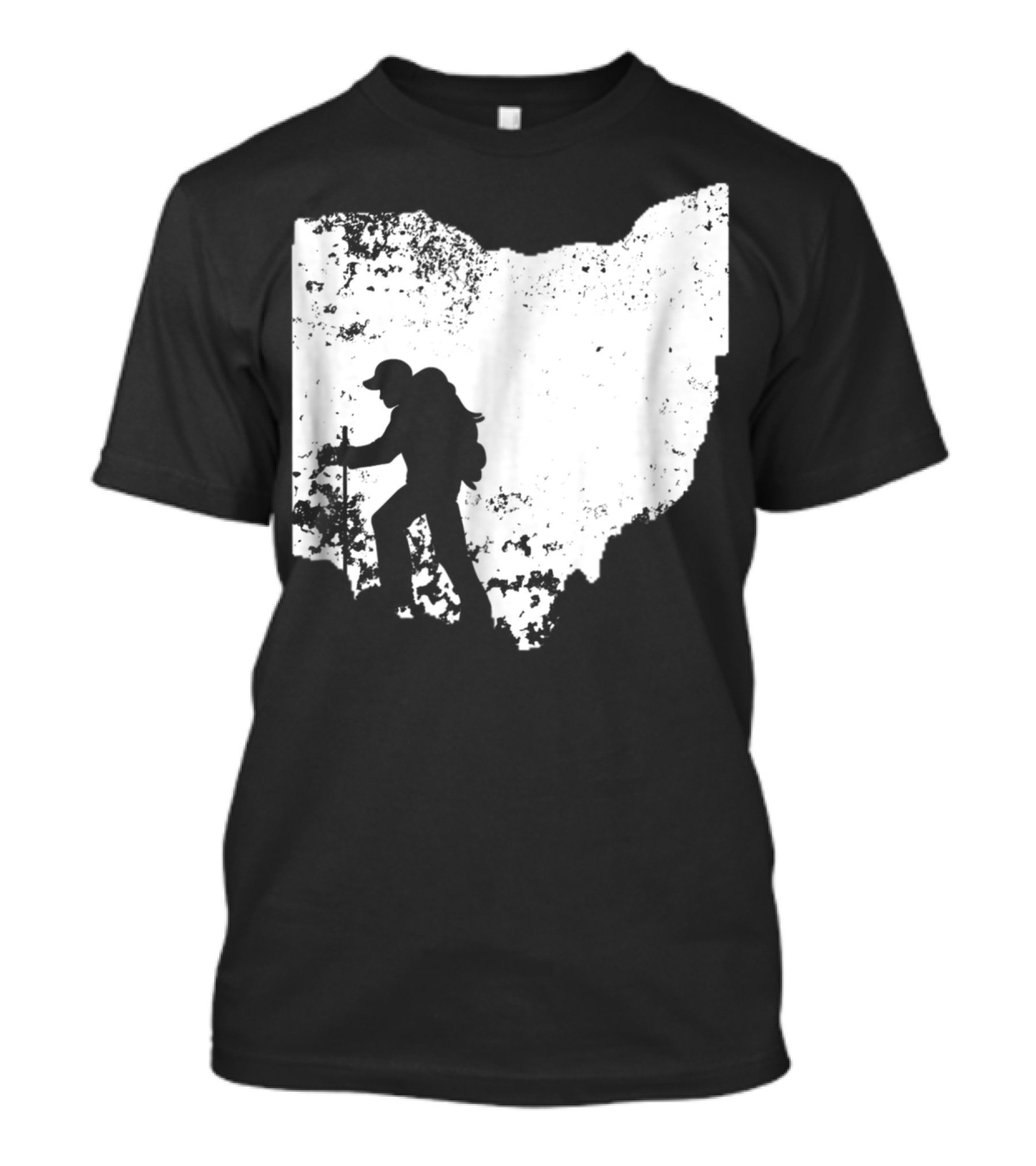 Ohio Mountain Hiker Silhouette Adventure T-Shirt