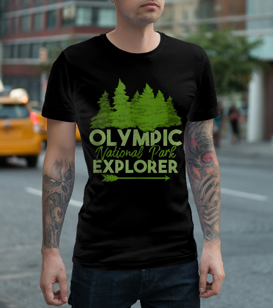 Olympic National Park Explorer Pine Forest Adventure T-Shirt