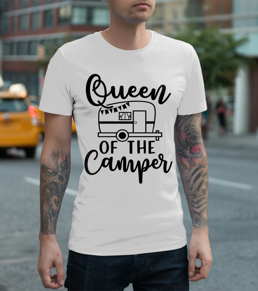 Queen of the Camper RV Camping Hiking T-Shirt