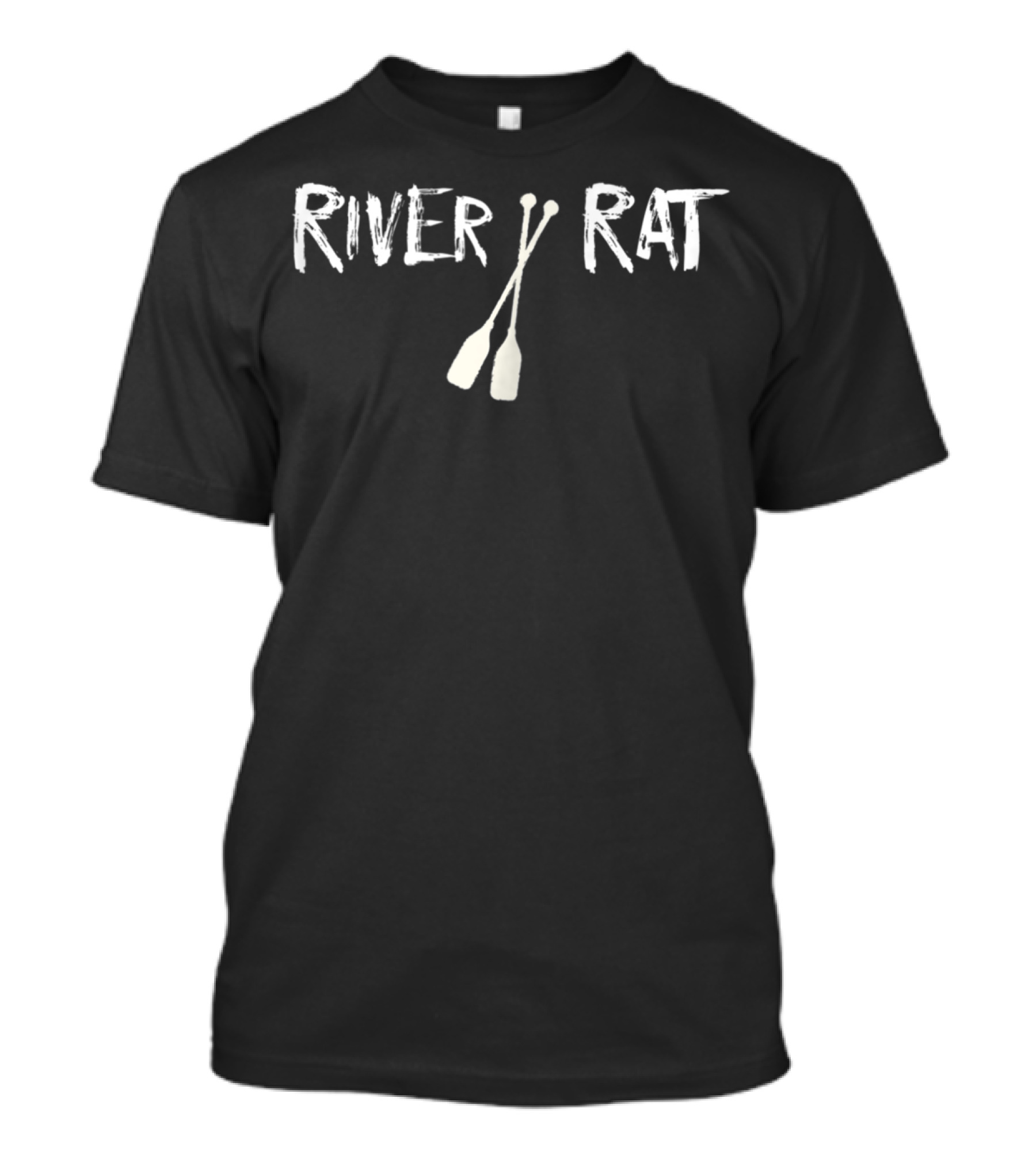 River Rat Rafting Canoeing Kayaking Camping Oars T-Shirt