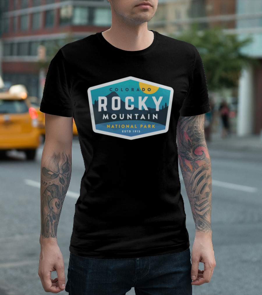 Colorado Rocky Mountain National Park Hiking Estd 1915 T-Shirt