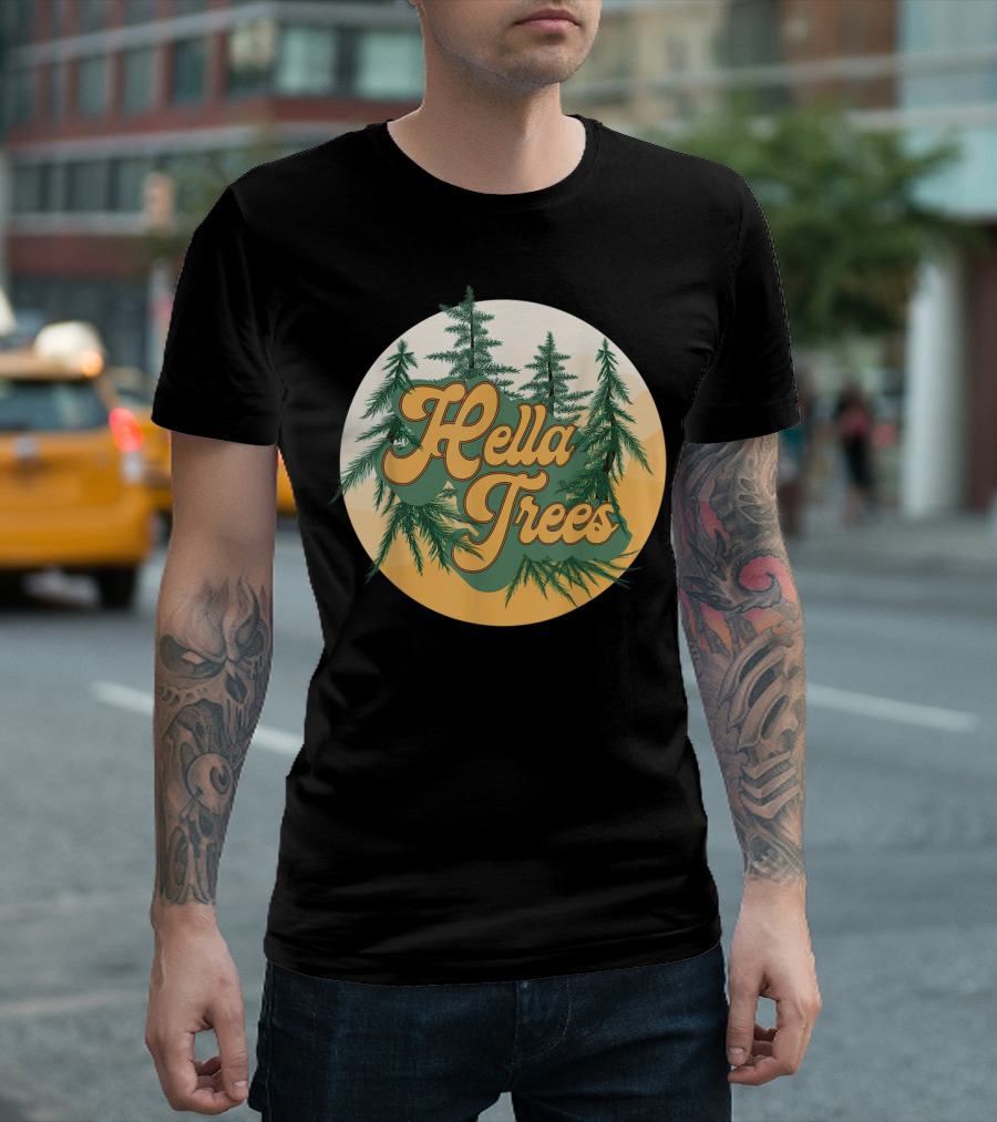 Hella Trees Nature Hiking Camping Rousehouse T-Shirt