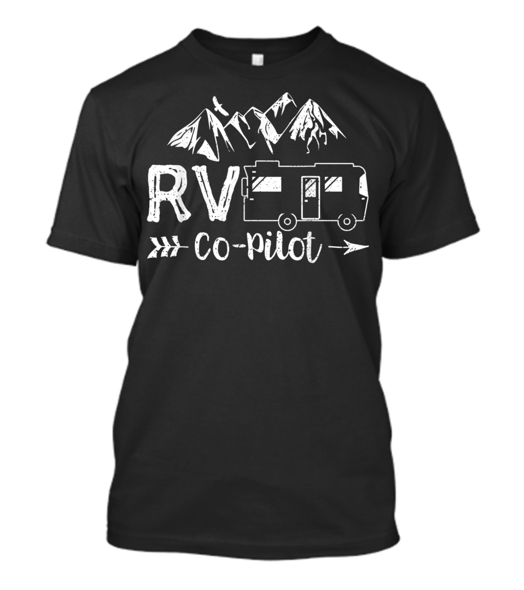 RV Co-Pilot Camper Life Camping Hiking Outdoors Adventure T-Shirt