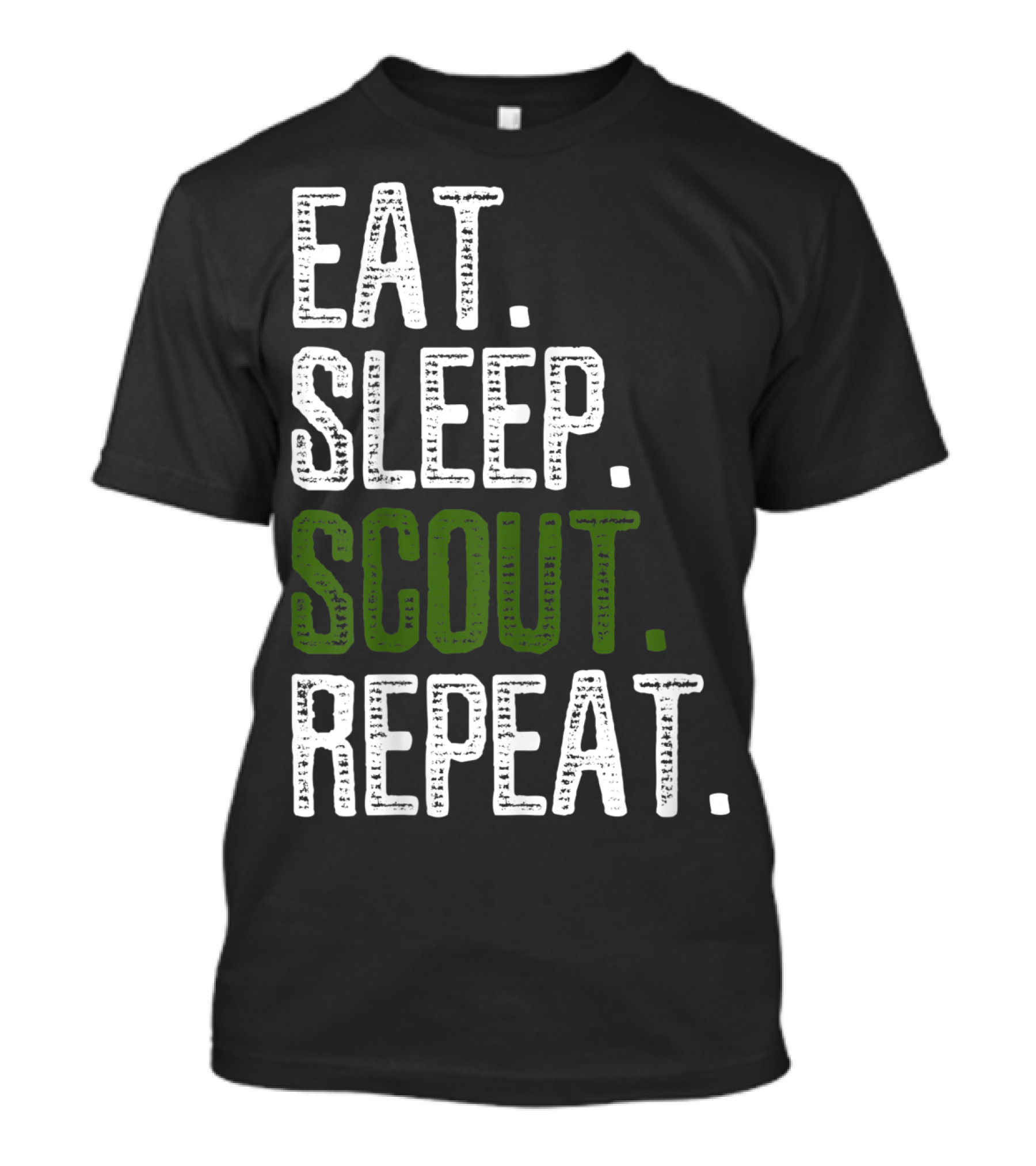 Eat Sleep Scout Repeat Nature Hiking Leader Squad T-Shirt