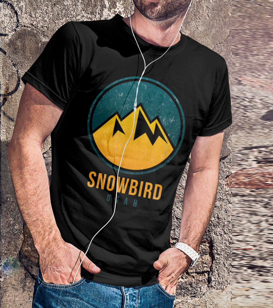 Snowbird Utah Ski Vacation Hiking Camping Mountain Top T-Shirt