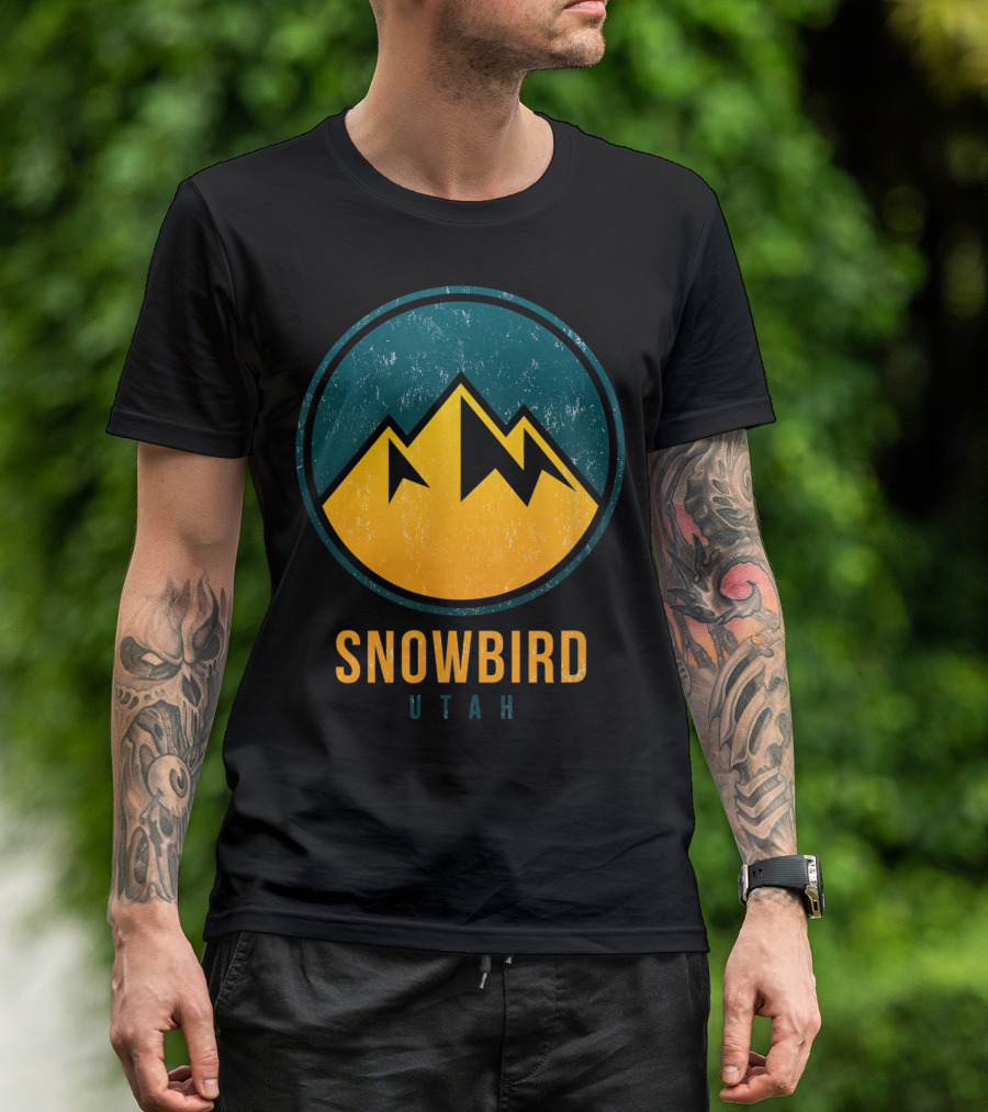 Snowbird Utah Ski Vacation Hiking Camping Mountain Top T-Shirt