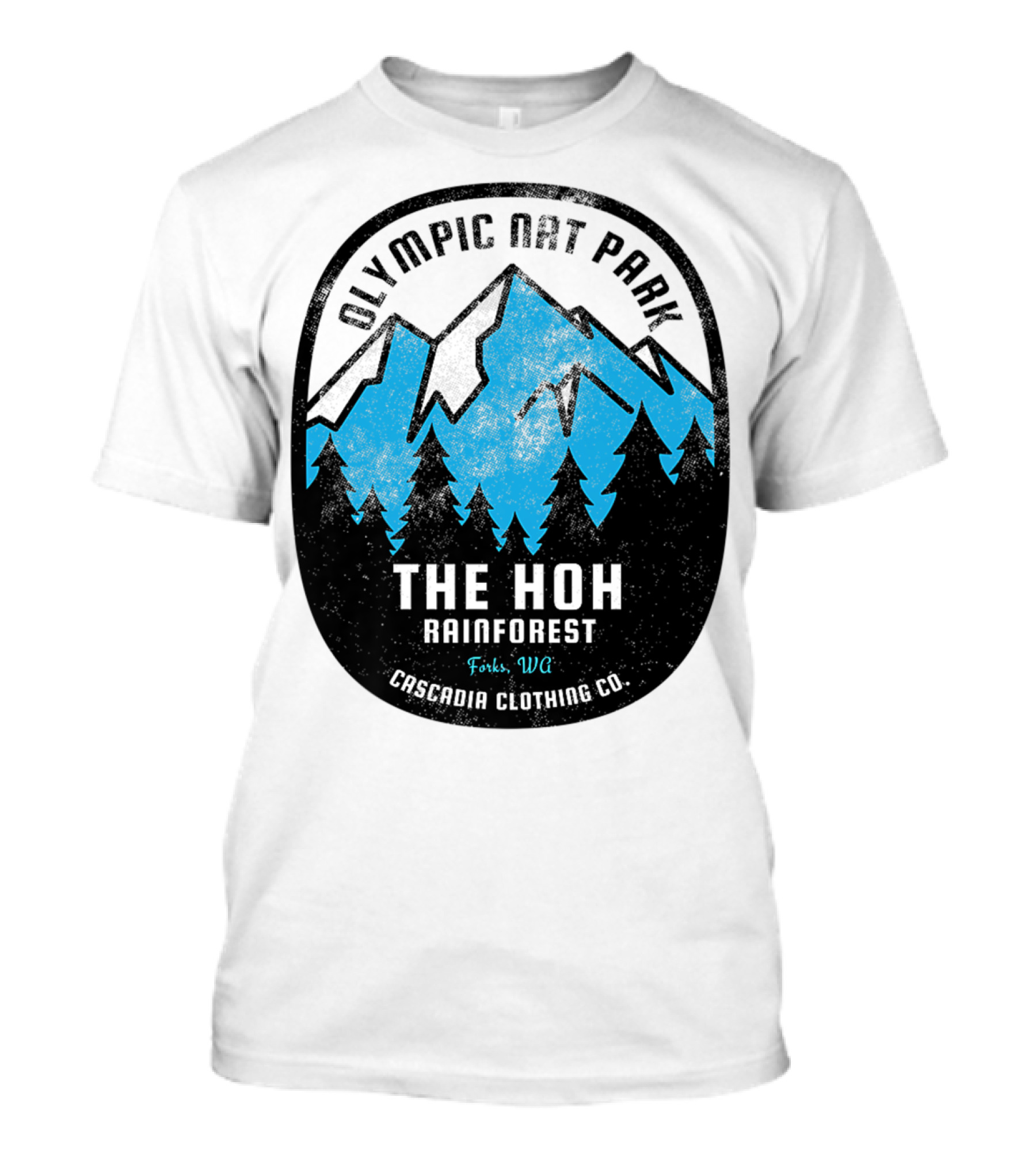 Olympic Nat Park The Hoh Rainforest Forks WA Cascadia Clothing Co T-Shirt