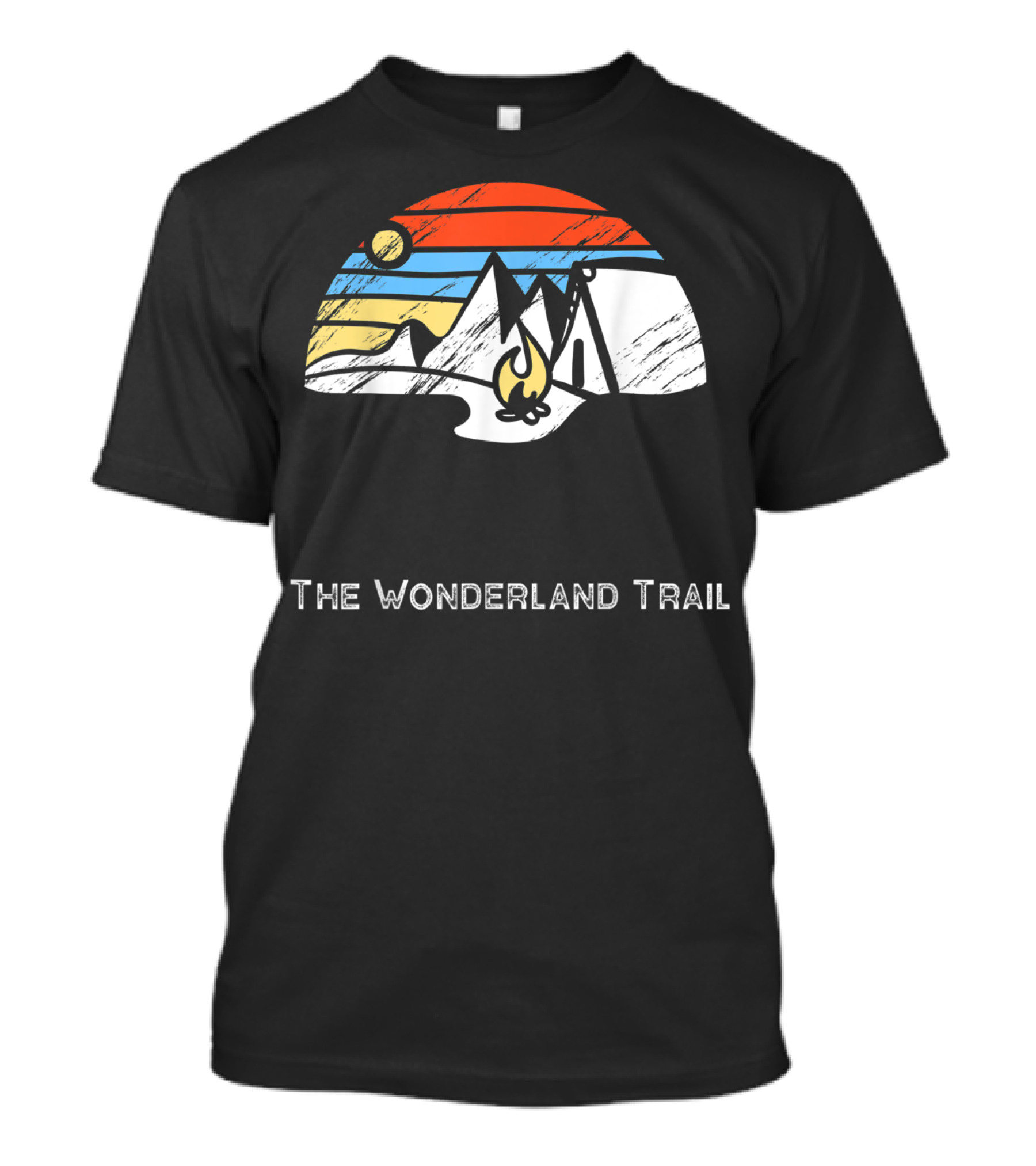 The Wonderland Trail Mountain Camping Adventure T-Shirt