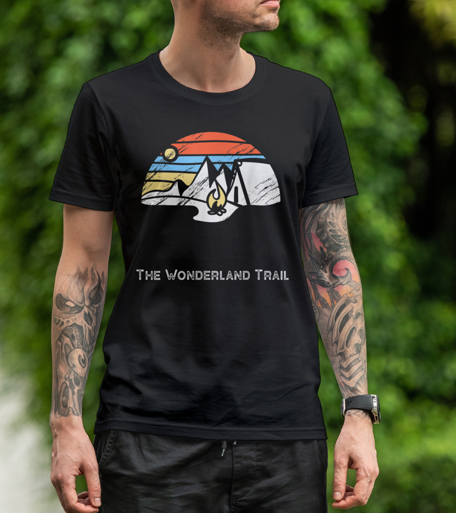 The Wonderland Trail Mountain Camping Adventure T-Shirt