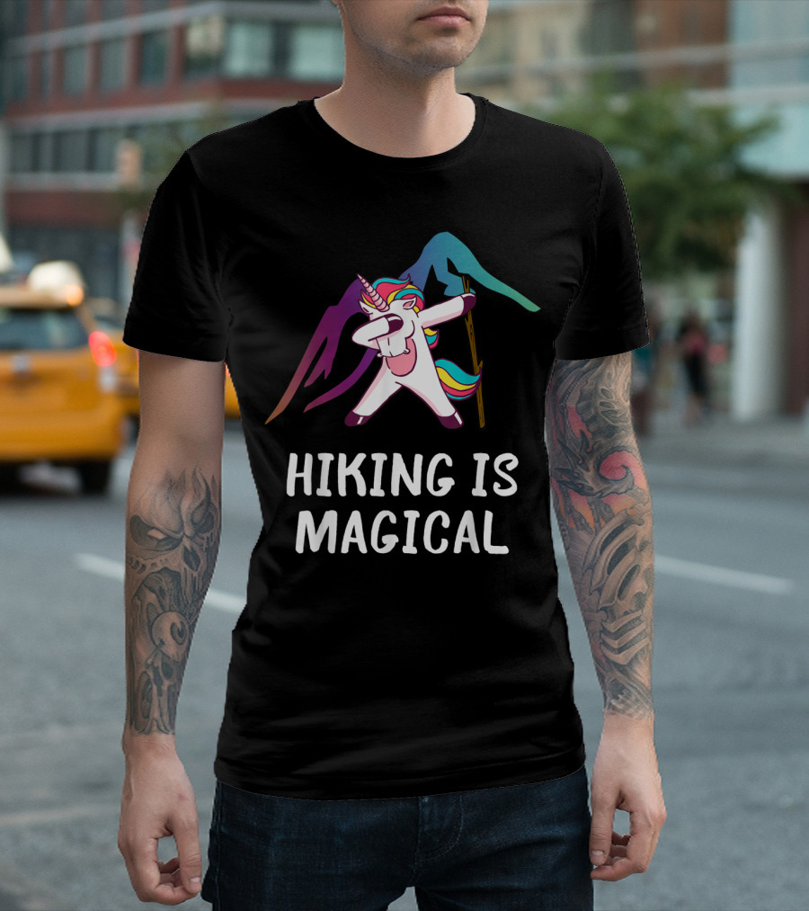 Unicorn Hiking Is Magical Funny Saying T-Shirt