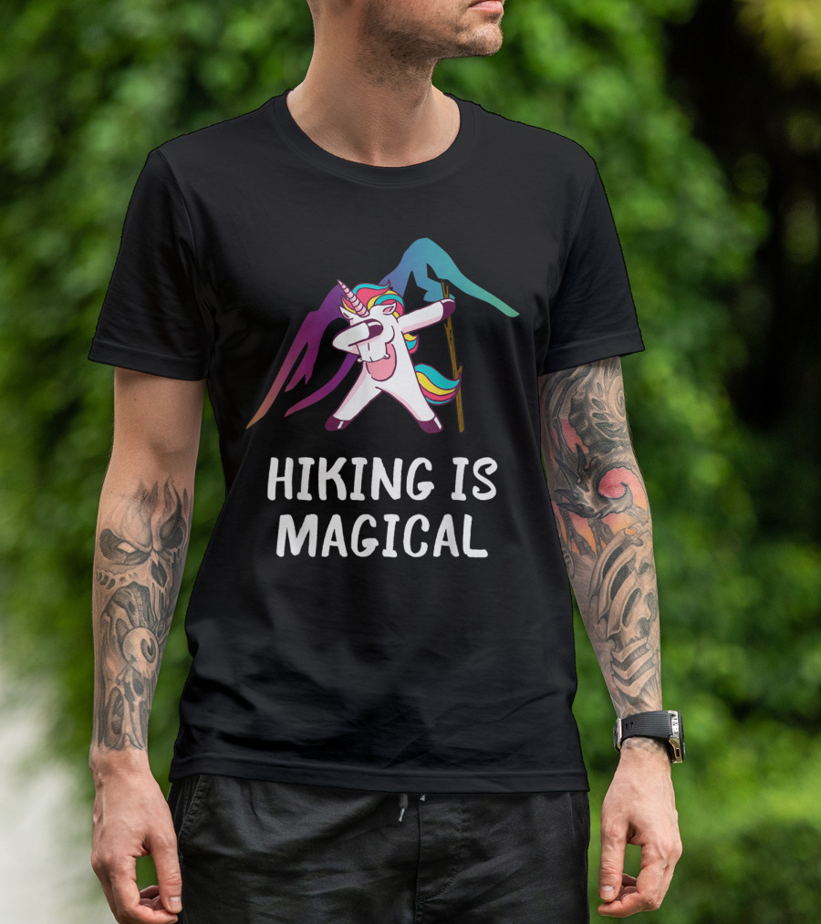 Unicorn Hiking Is Magical Funny Saying T-Shirt