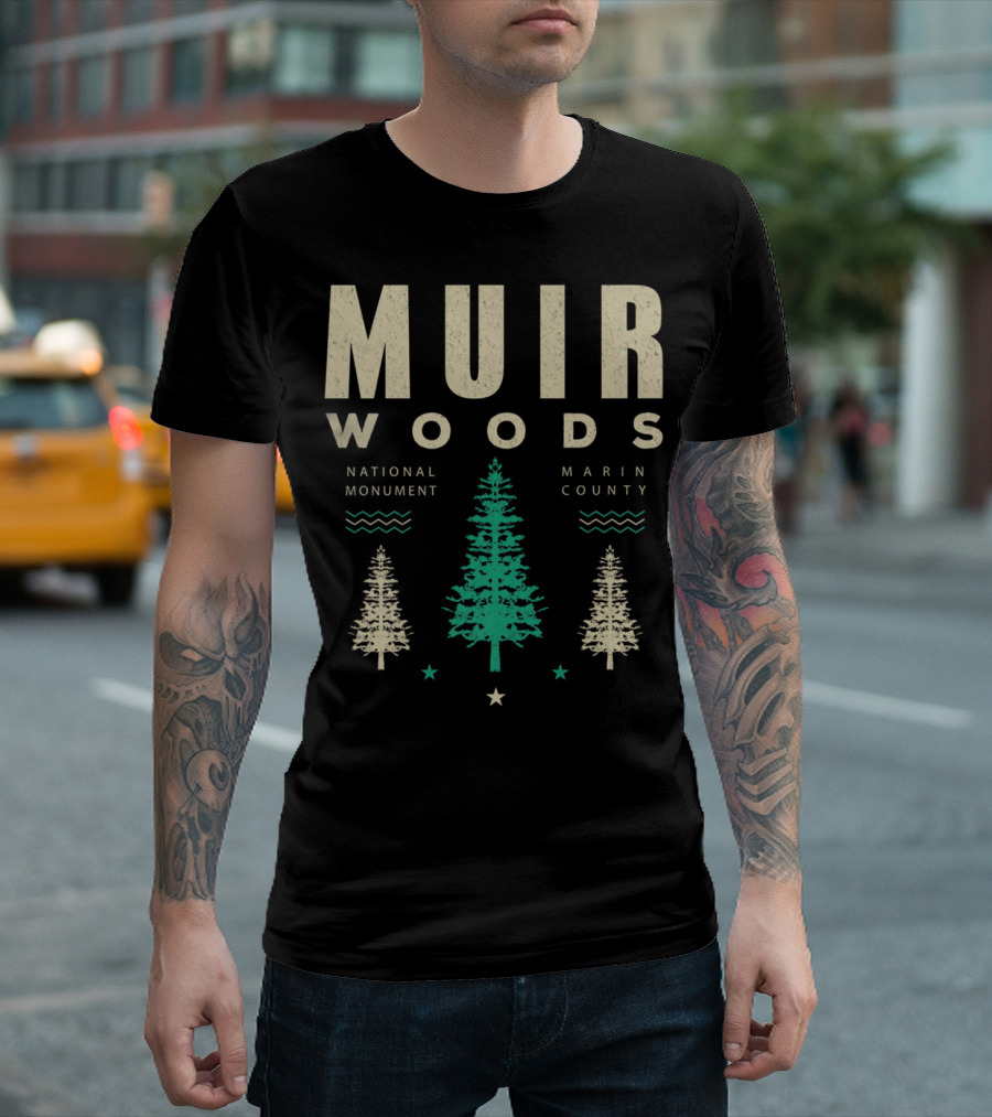 Muir Woods National Monument Marin County Vintage Hiking T-Shirt