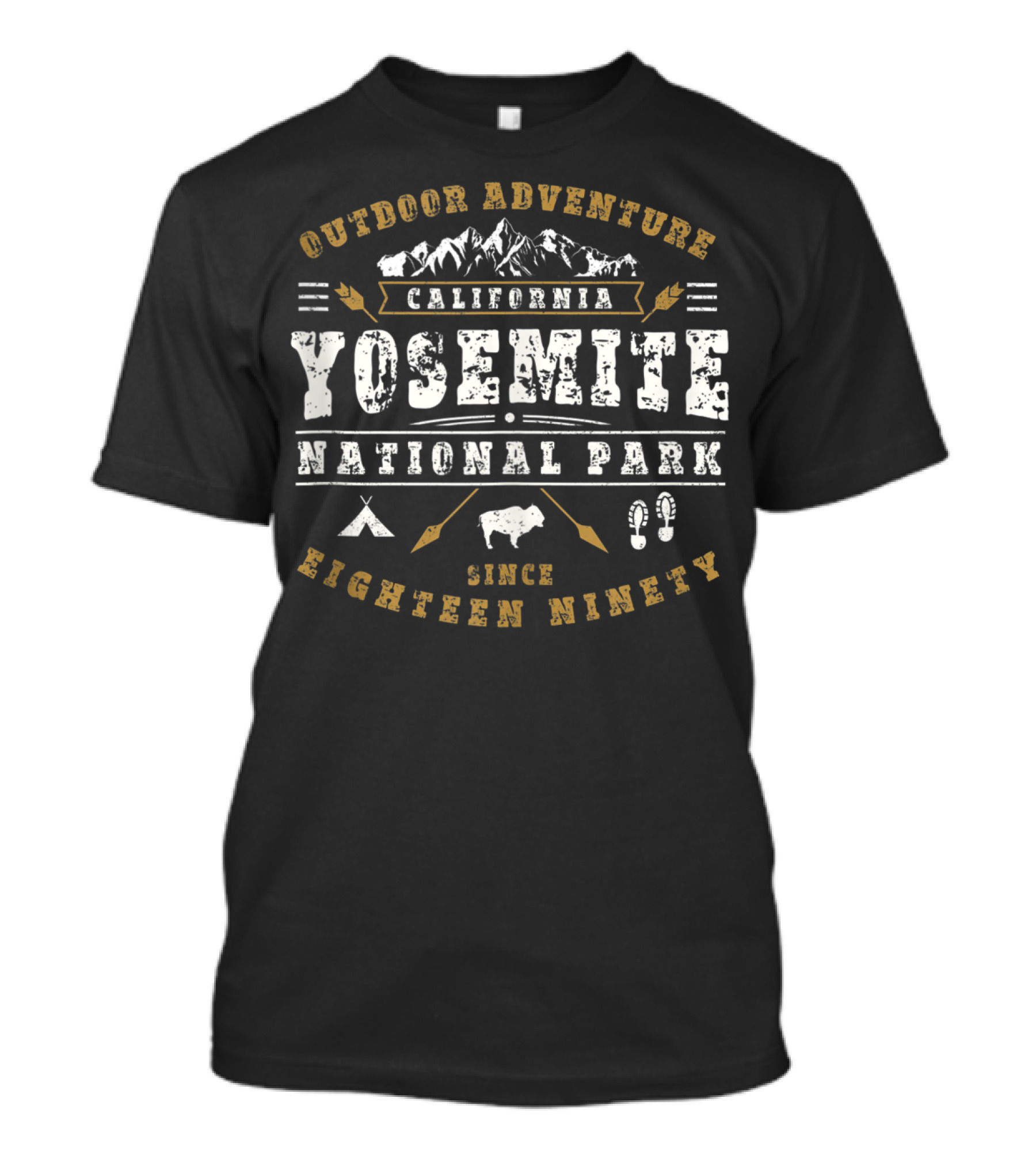 Outdoor Adventure California Yosemite National Park Since Eighteen Ninety T-Shirt