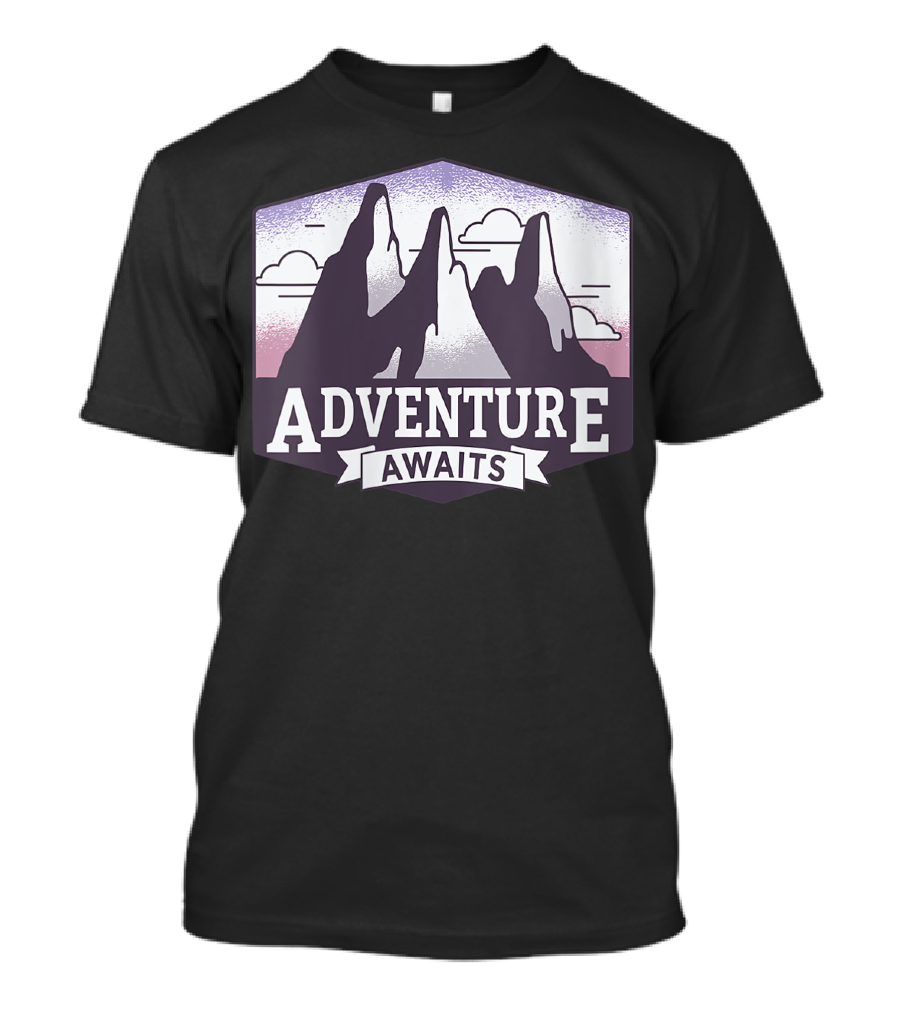 Adventure Awaits Mountain Wilderness Travel T-Shirt