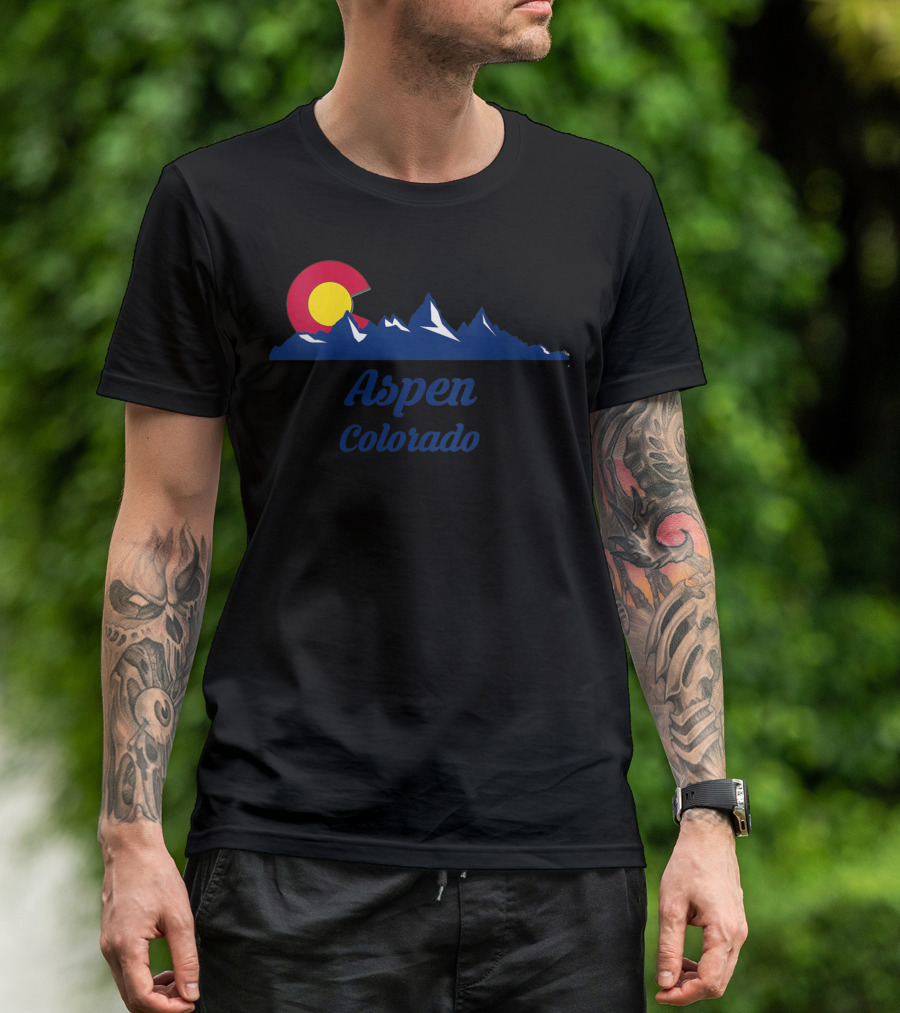 Aspen Colorado Co City State Home Mountain T-Shirt