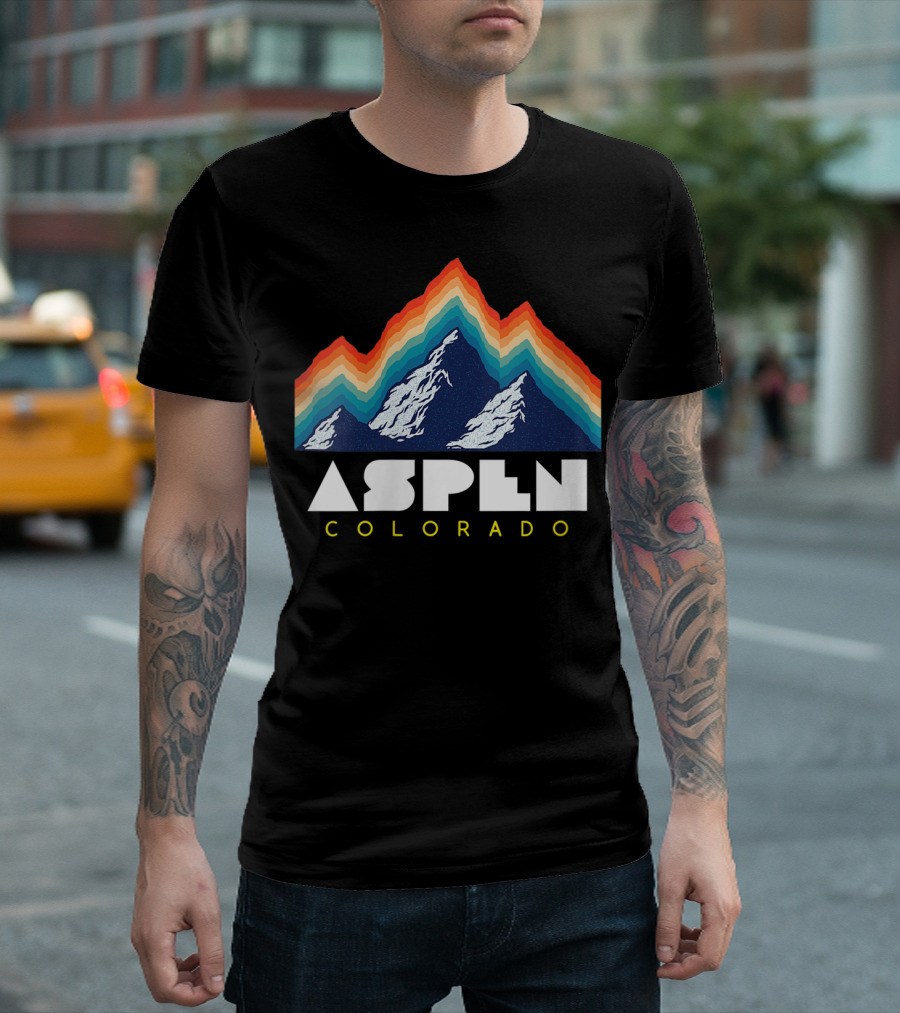 Aspen Colorado Mountain Peaks Hiking Climbing Adventure T-Shirt