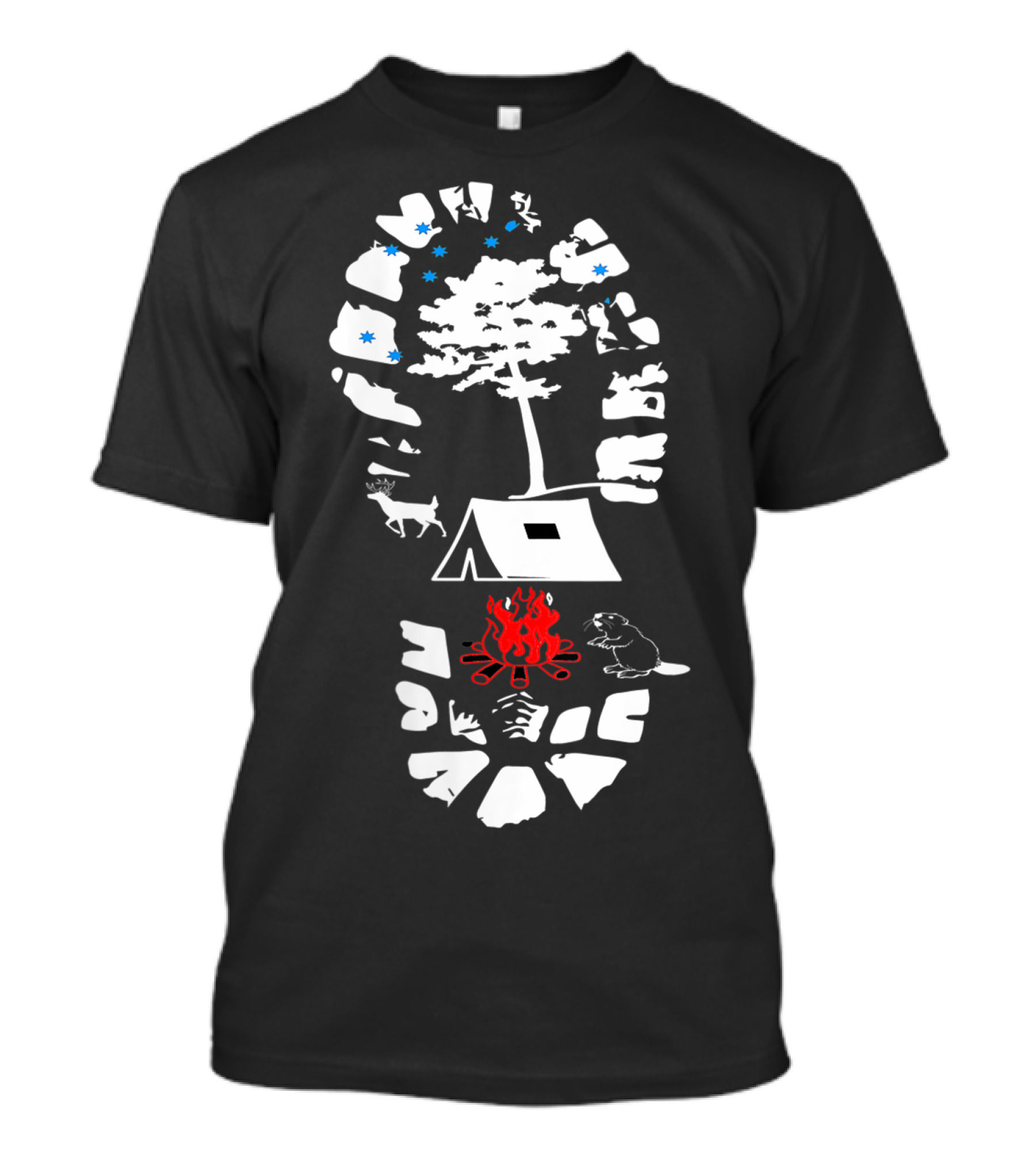 Boot Camp Adventure Hiking Camping Wilderness Trekking T-Shirt