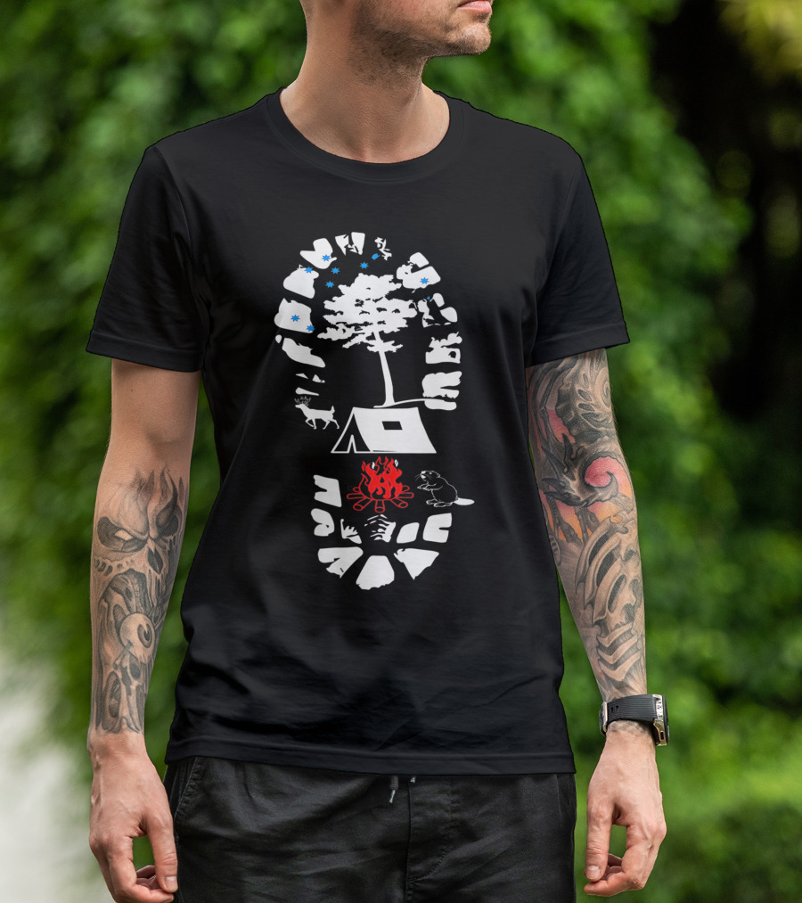 Boot Camp Adventure Hiking Camping Wilderness Trekking T-Shirt