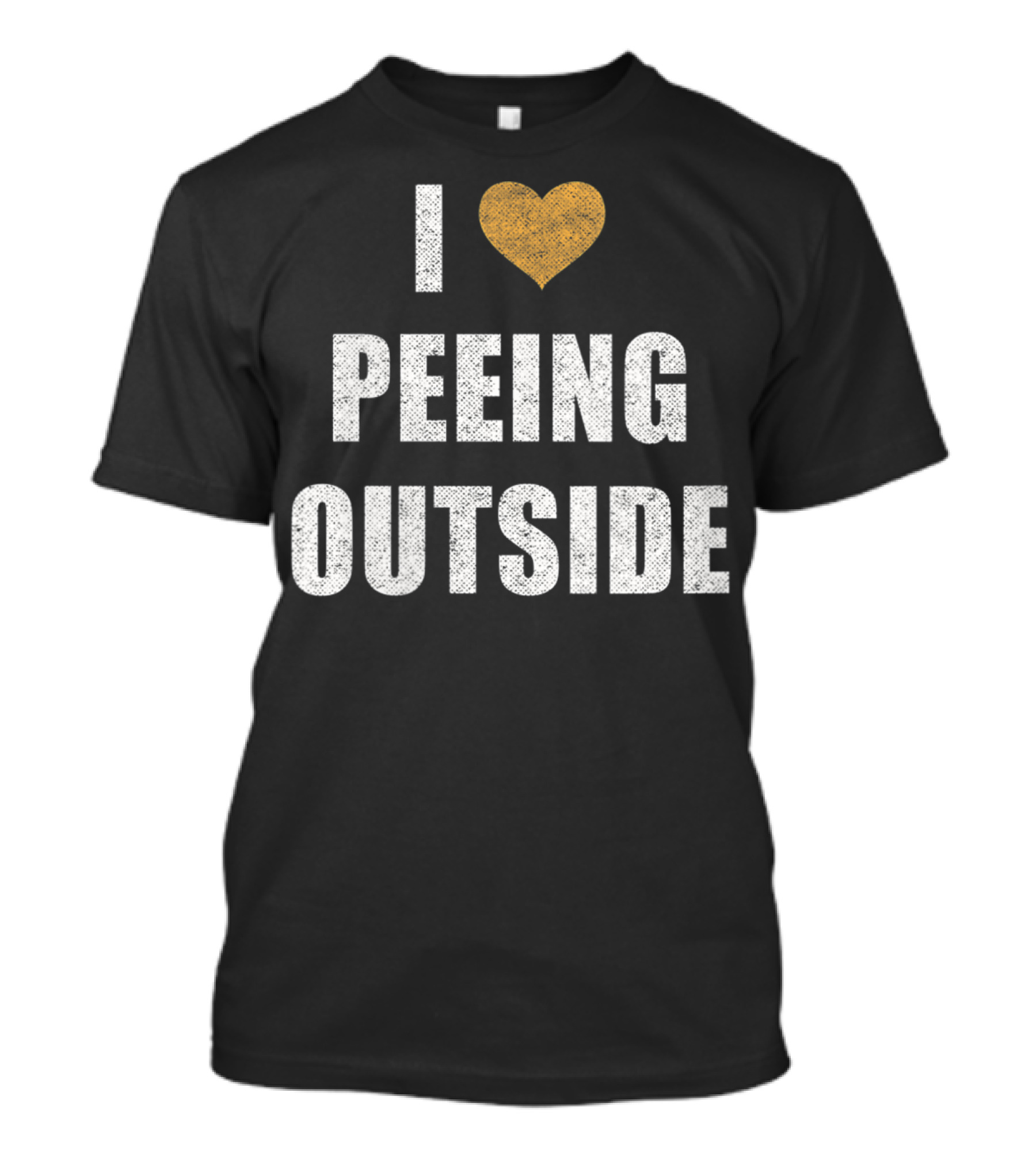 I Heart Peeing Outdoors Fun Camping T-Shirt