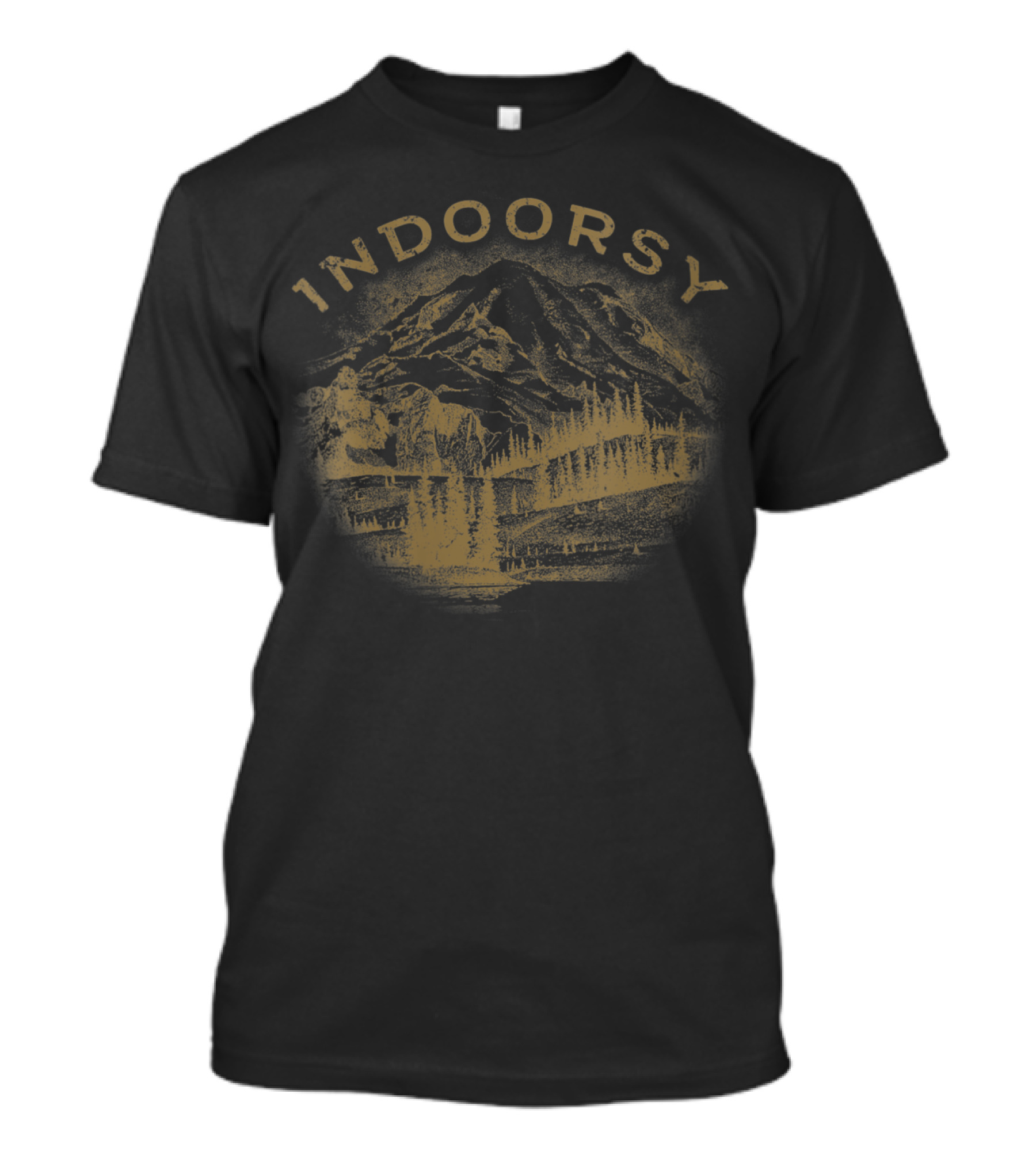 Indoorsy Mountain Camping Hiking Scenic T-Shirt
