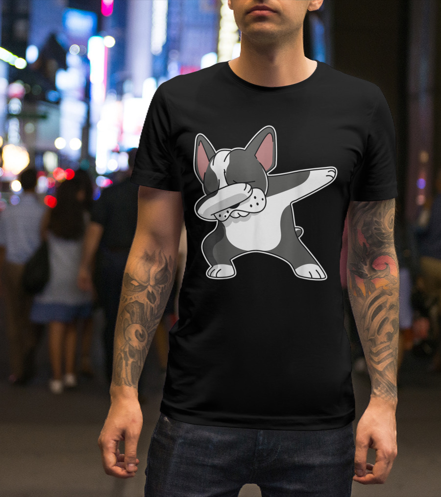 French Bulldog Dabbing Frenchie Dog Dab Dance Pose T-Shirt