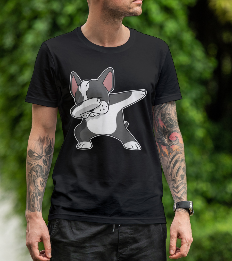 French Bulldog Dabbing Frenchie Dog Dab Dance Pose T-Shirt