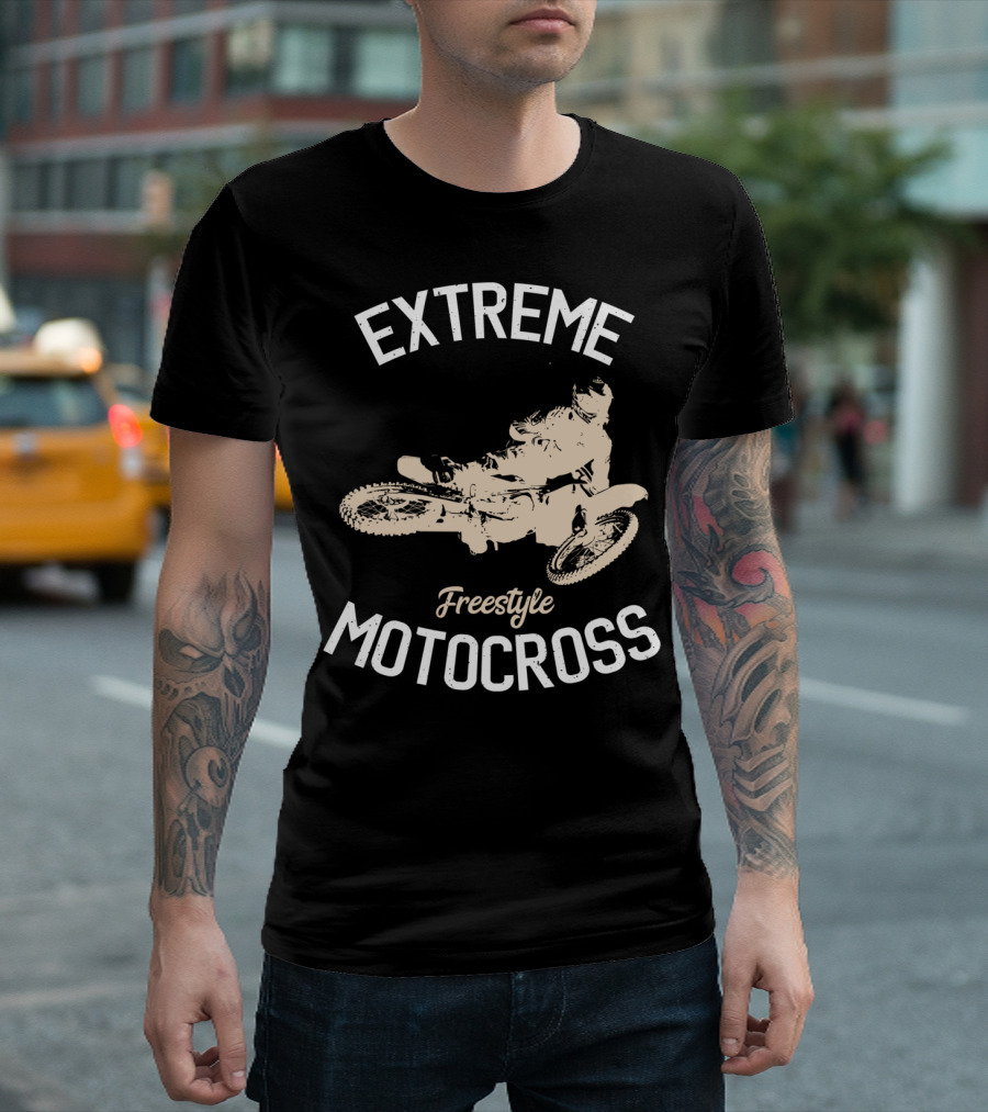 Extreme Freestyle Motocross Dirt Bike Rider Enduro Motorcycle T-Shirt