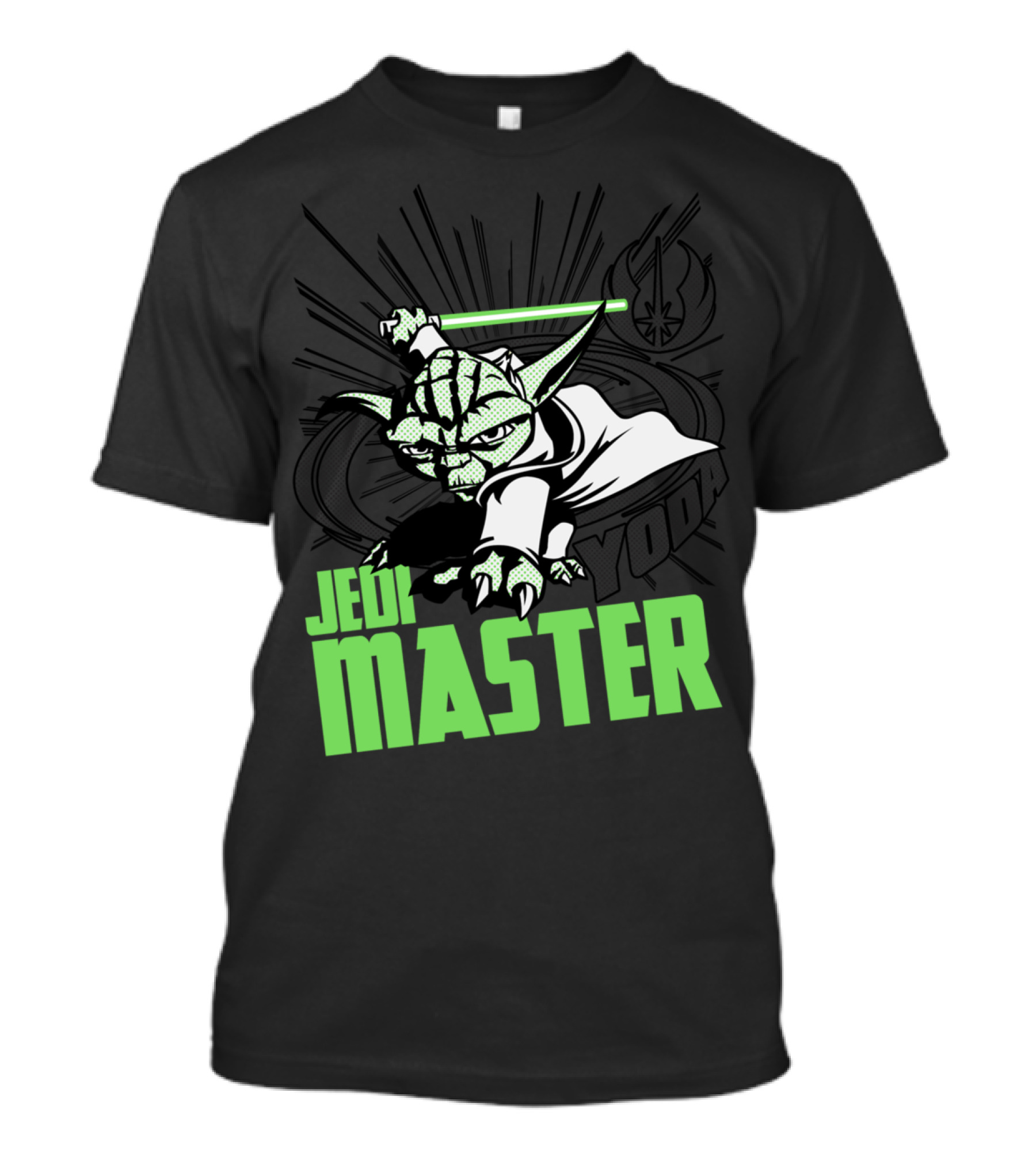 Star Wars Clone Wars Yoda Jedi Master Lightsaber Action T-Shirt