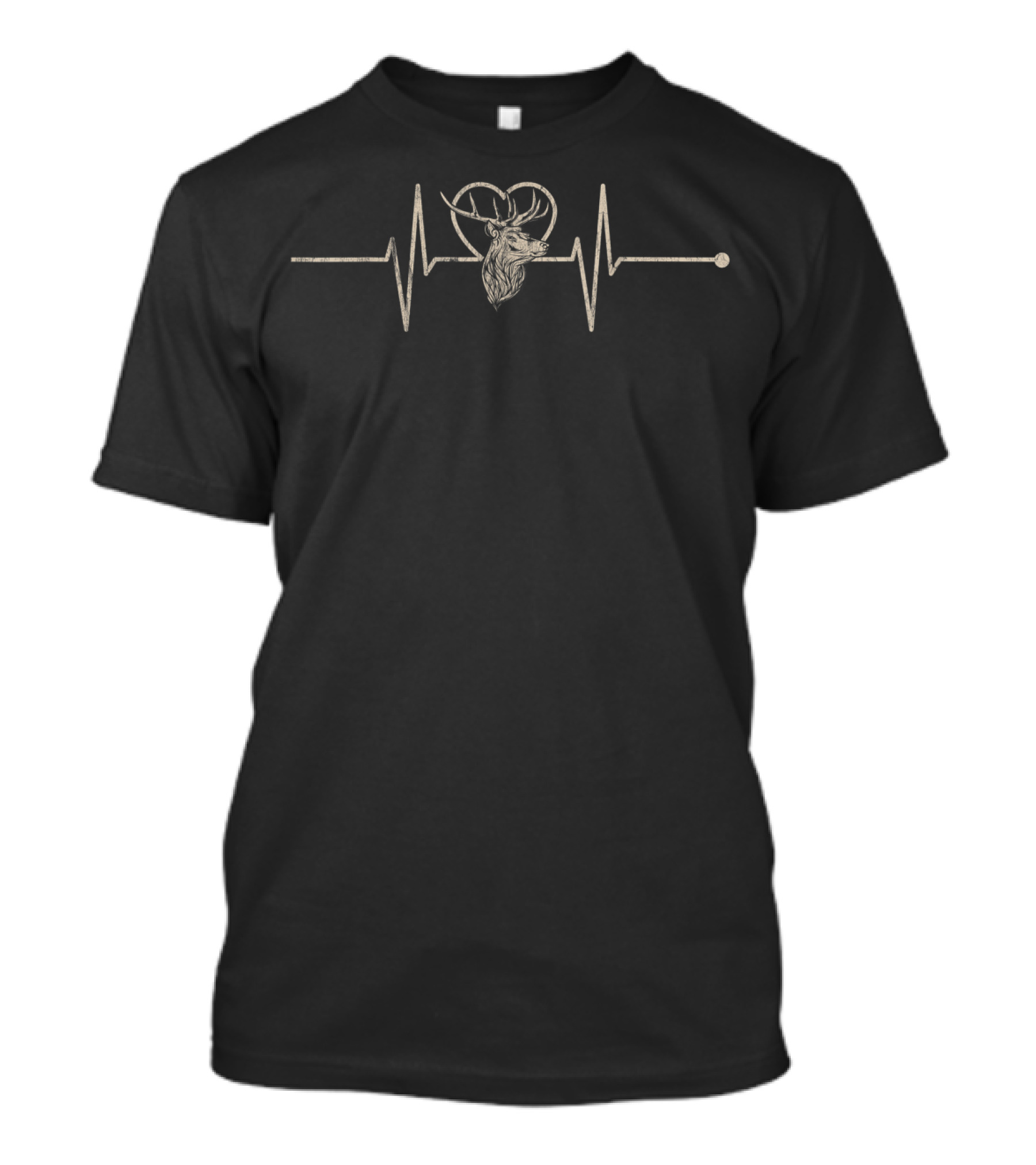 Vintage Deer Heartbeat Hunting Pulse T-Shirt