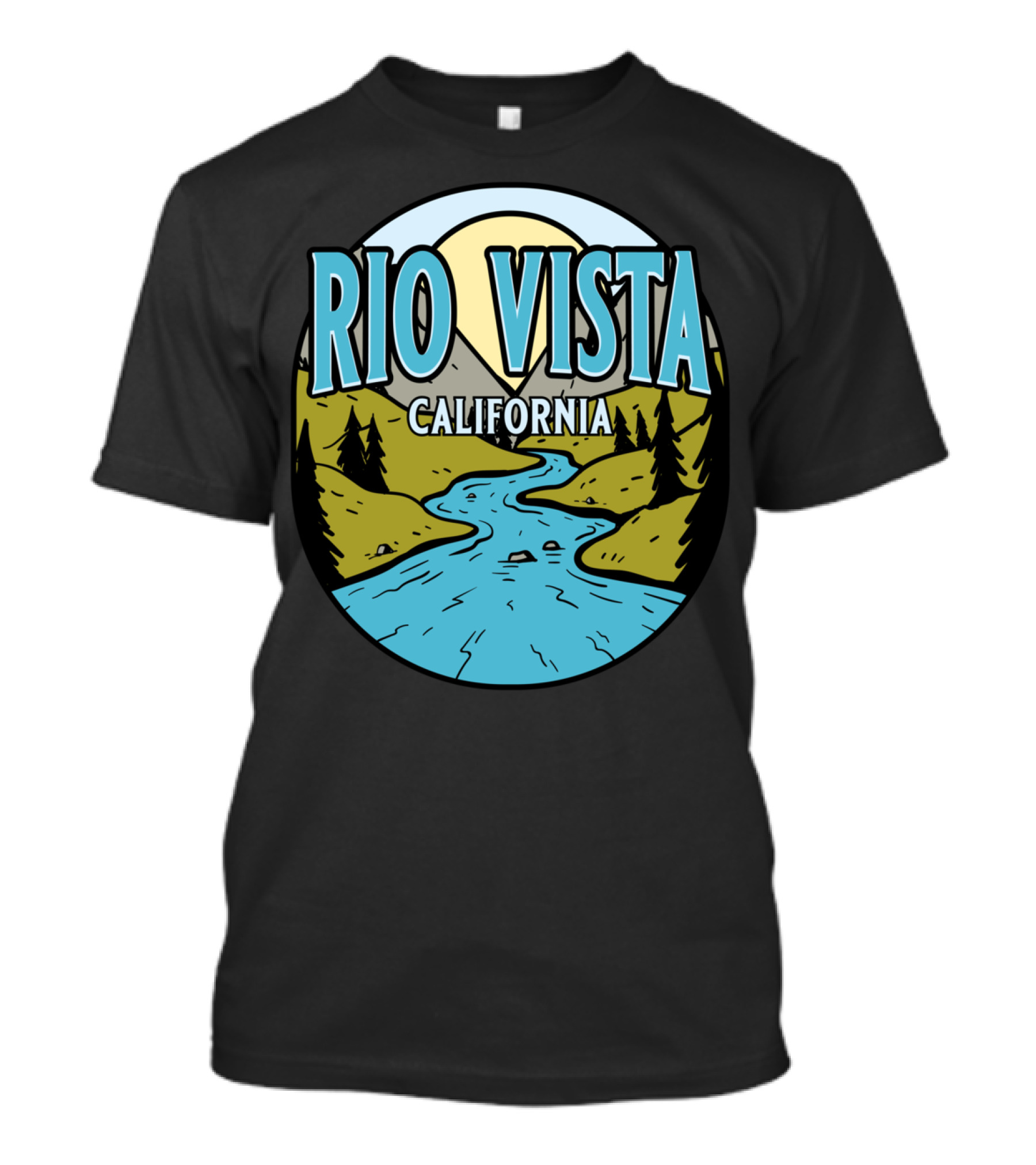 Rio Vista California River Scene T-Shirt