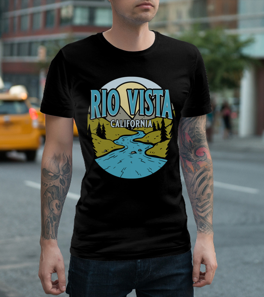 Rio Vista California River Scene T-Shirt