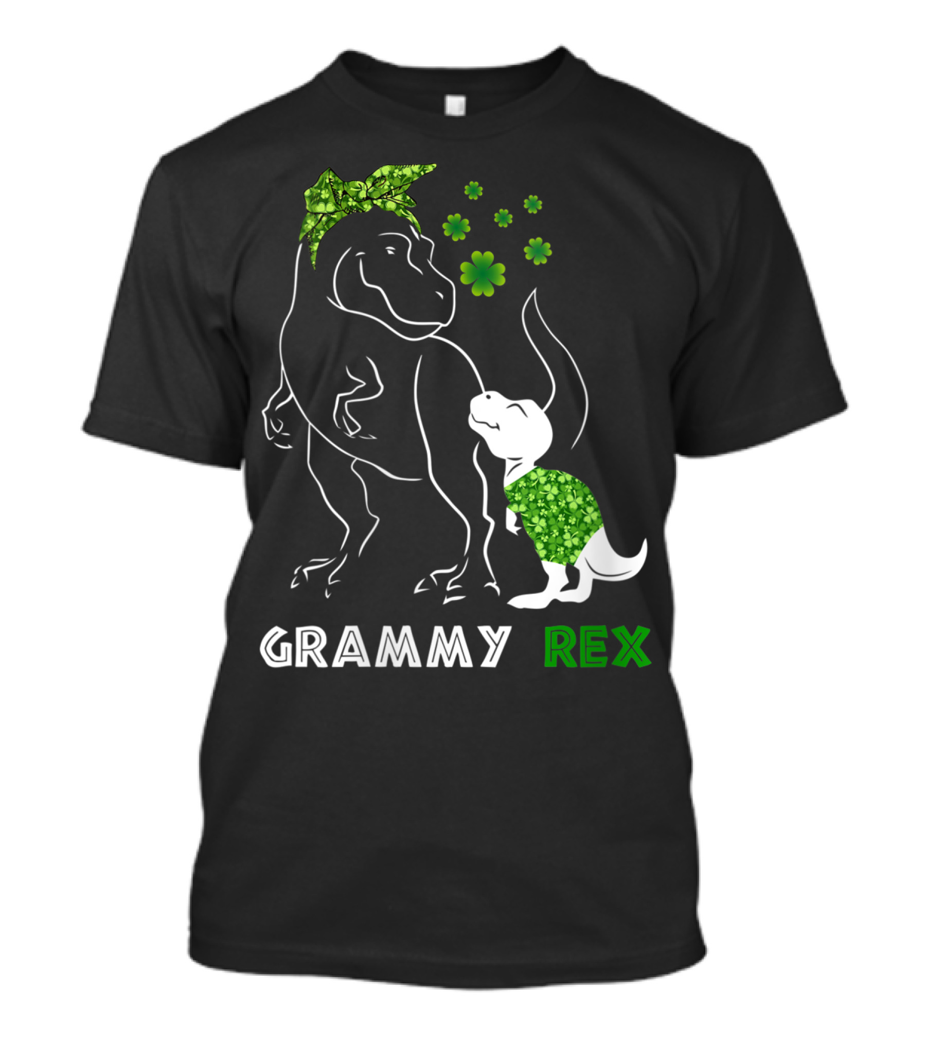 GRAMMY REX Irish Shamrock Dinosaurs T-Shirt