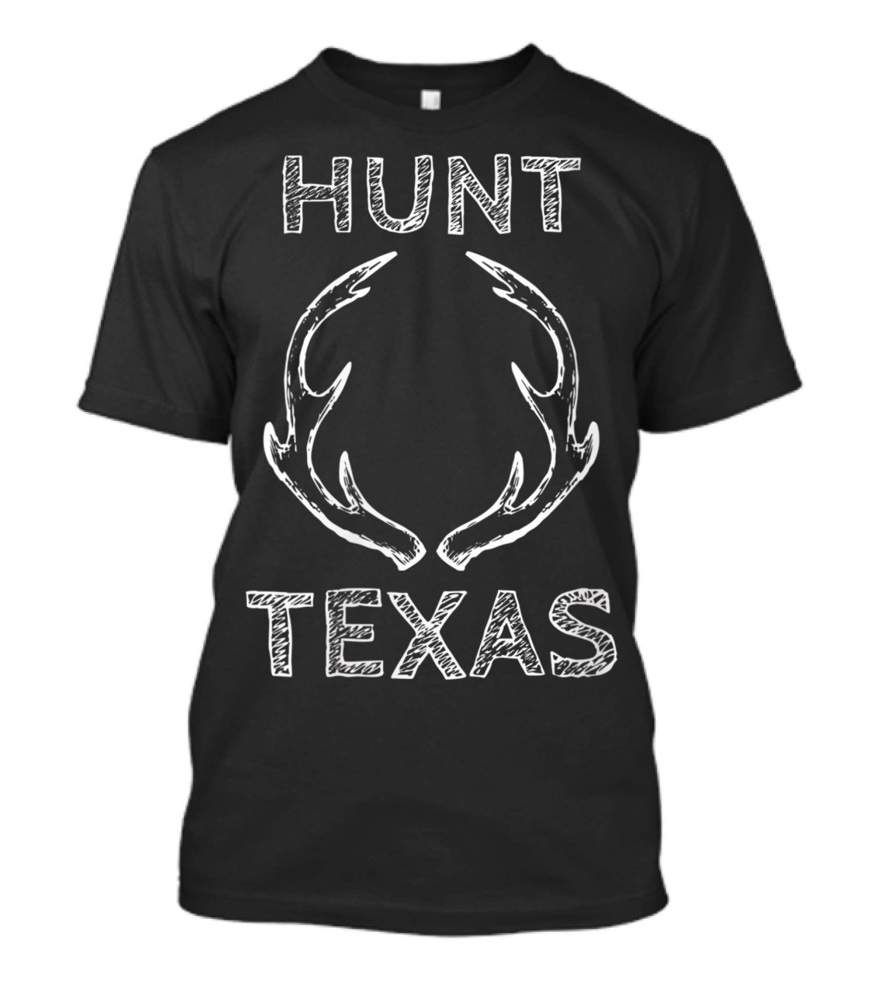 Hunt Texas Deer Antler Hunting Gear T-Shirt