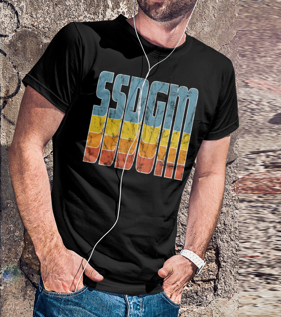 SSDGM Retro Distressed Multicolor Block T-Shirt