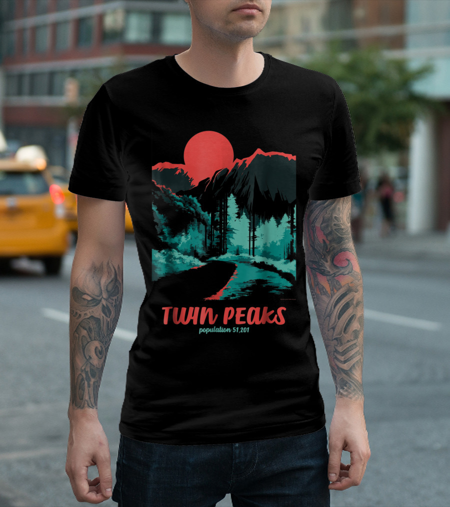 Twin Peaks Population 51,201 Classic Tonal Color Pop T-Shirt