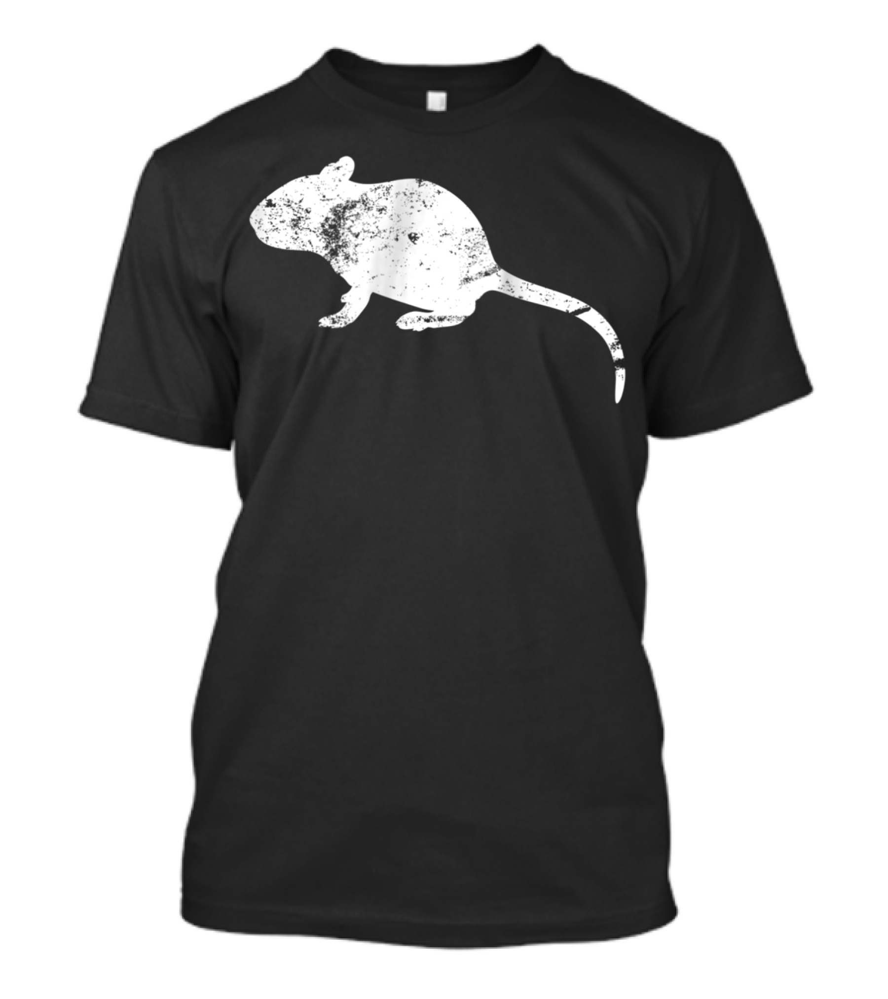 Vintage Distressed Rat Silhouette Classic T-Shirt