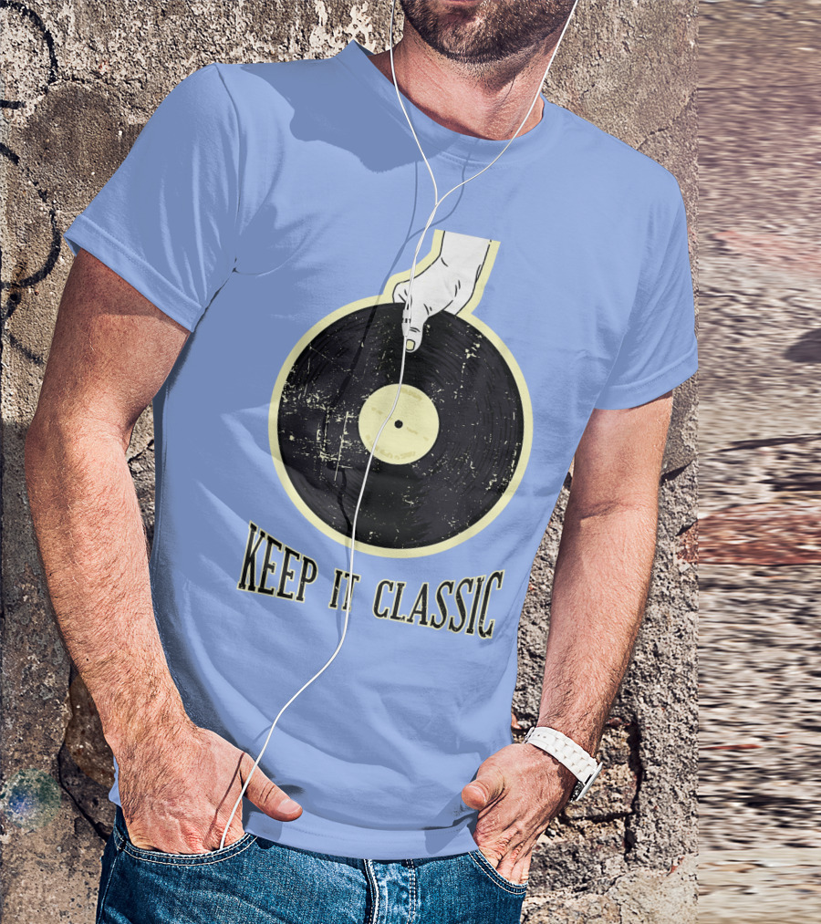 Keep It Classic Vinyl Record Phonograph Record Player T-Shirt