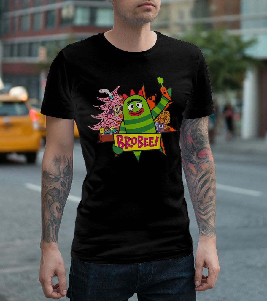 Yo Gabba Gabba Classic Brobee Celebration with Musical Friends T-Shirt