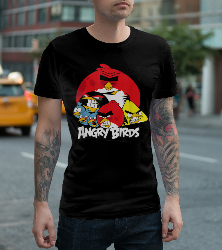 Angry Birds Group of Angry Characters T-Shirt