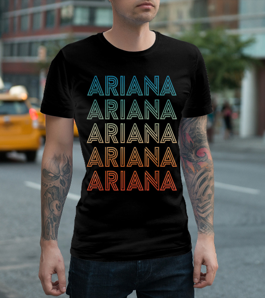 ARJANA Name ARJANA Repeated Geometric T-Shirt